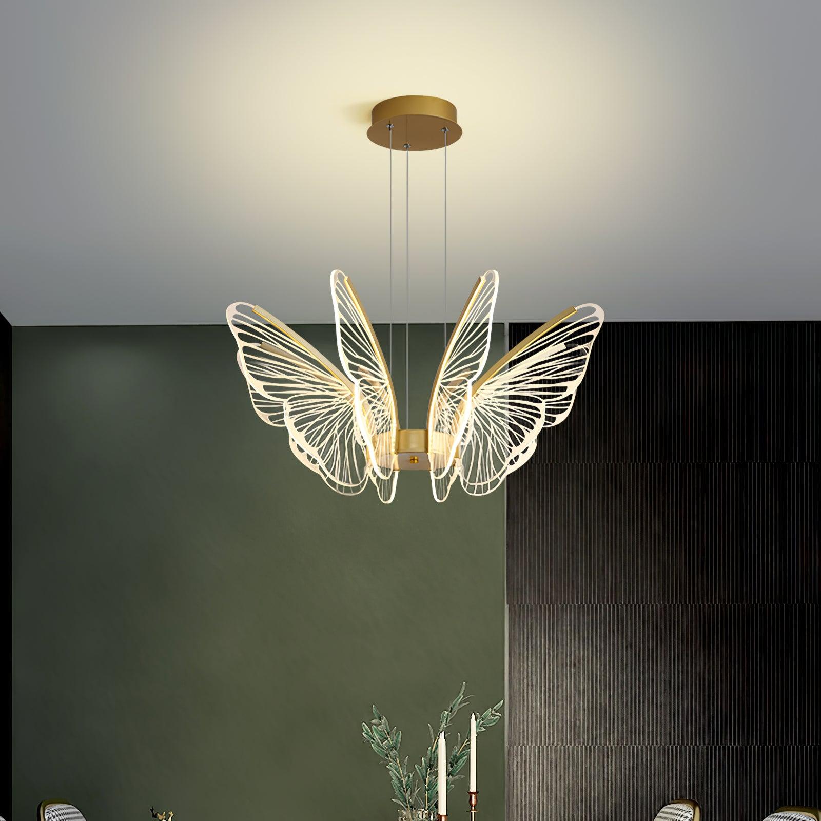 Lustra Chandelier Butterfly Wing Crystal - Letslighting