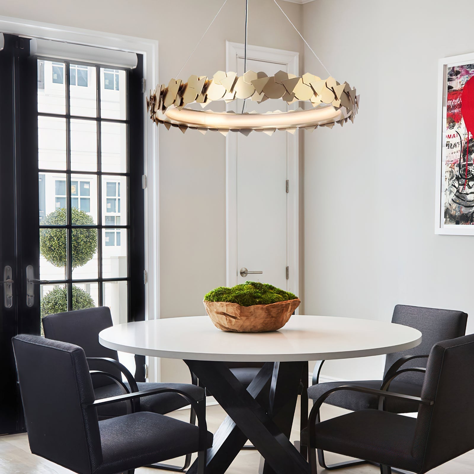 Philomenos Modern Minimalist Halo Chandelier - Letslighting