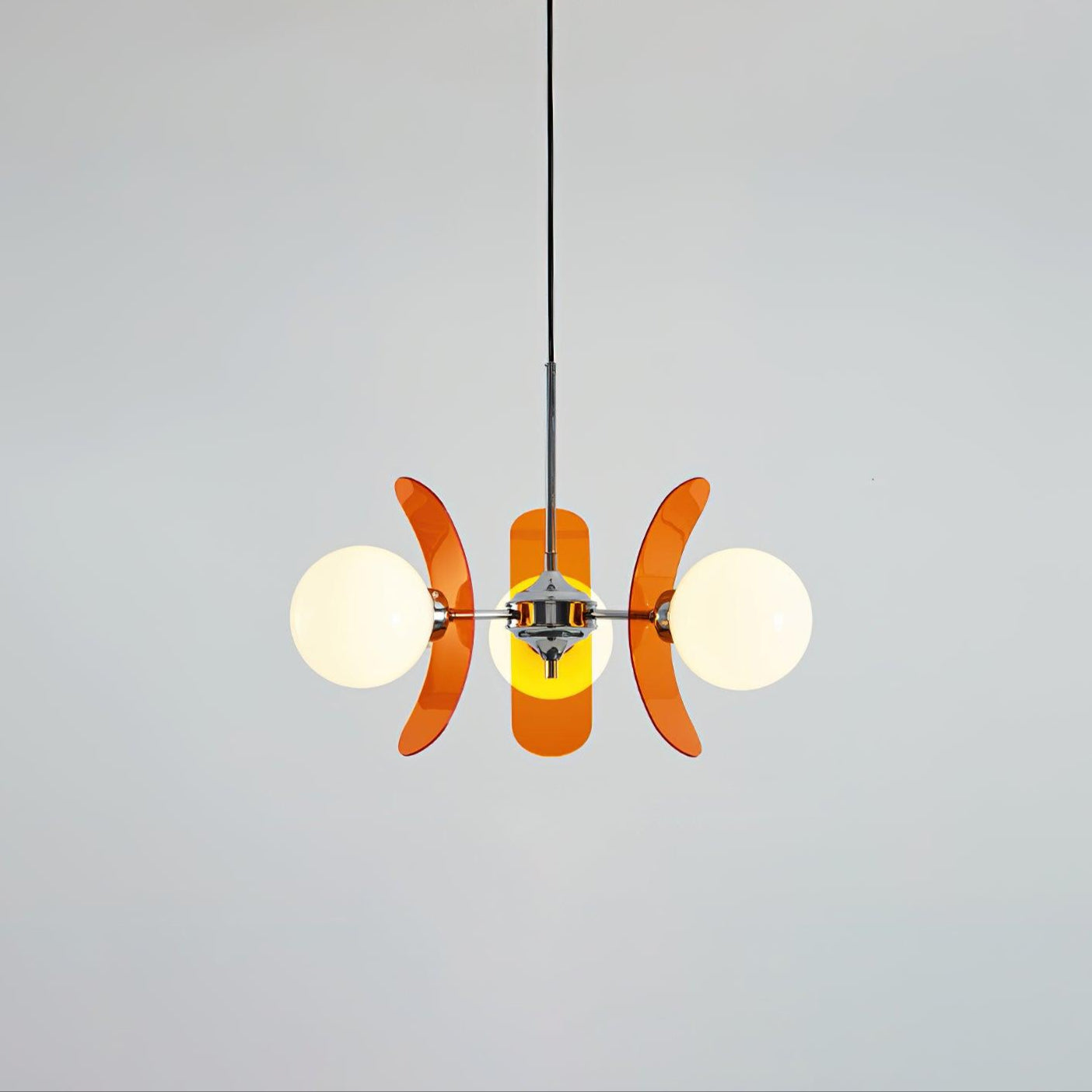 Lustra Chandelier Phosphorescent Glass Lampshade - Letslighting