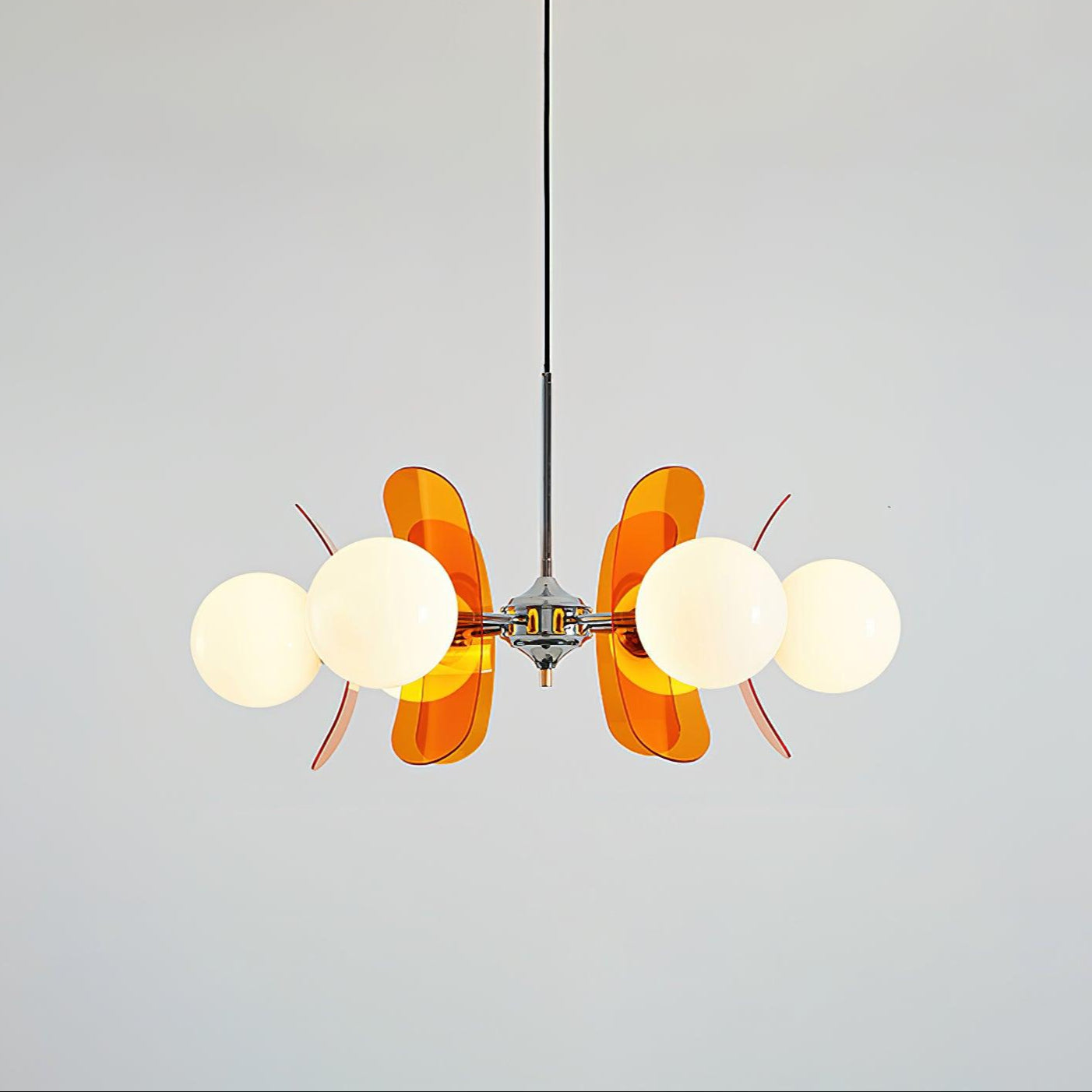 Lustra Chandelier Phosphorescent Glass Lampshade - Letslighting