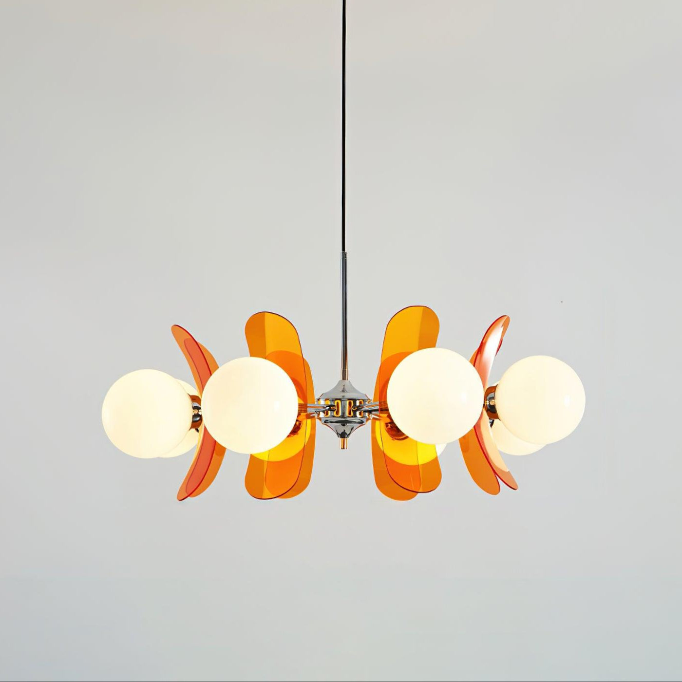 Lustra Chandelier Phosphorescent Glass Lampshade - Letslighting