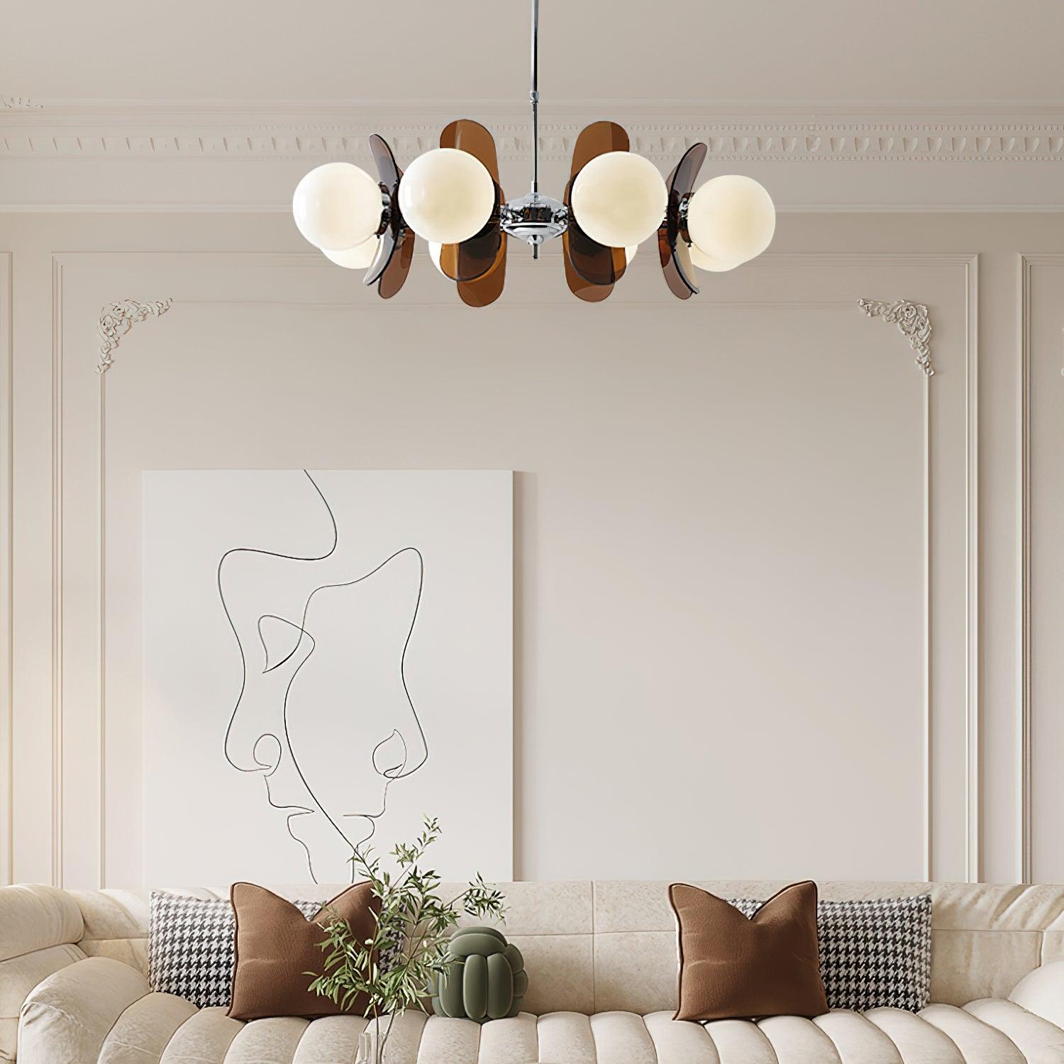 Aira  Chandelier Brown &Orange
