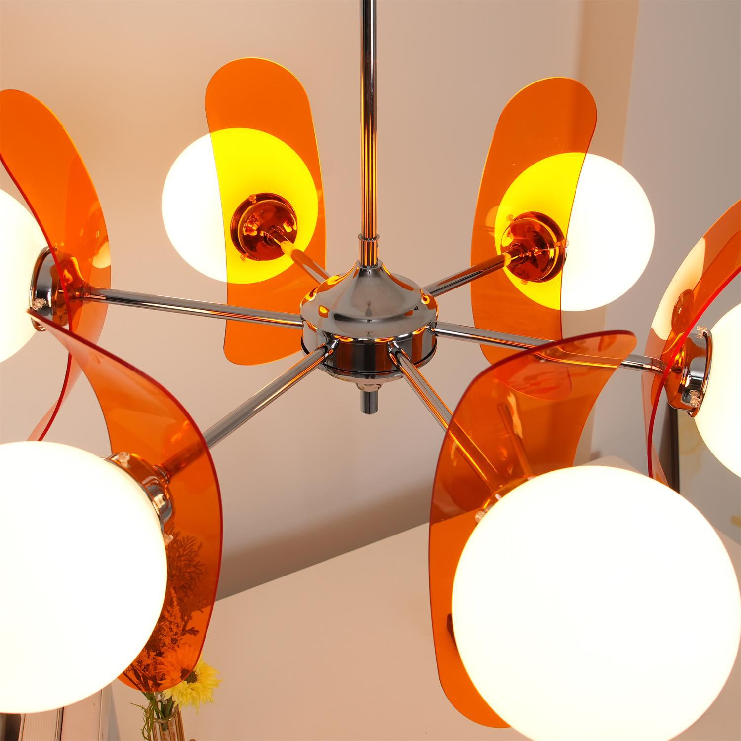 Aira  Chandelier Brown &Orange