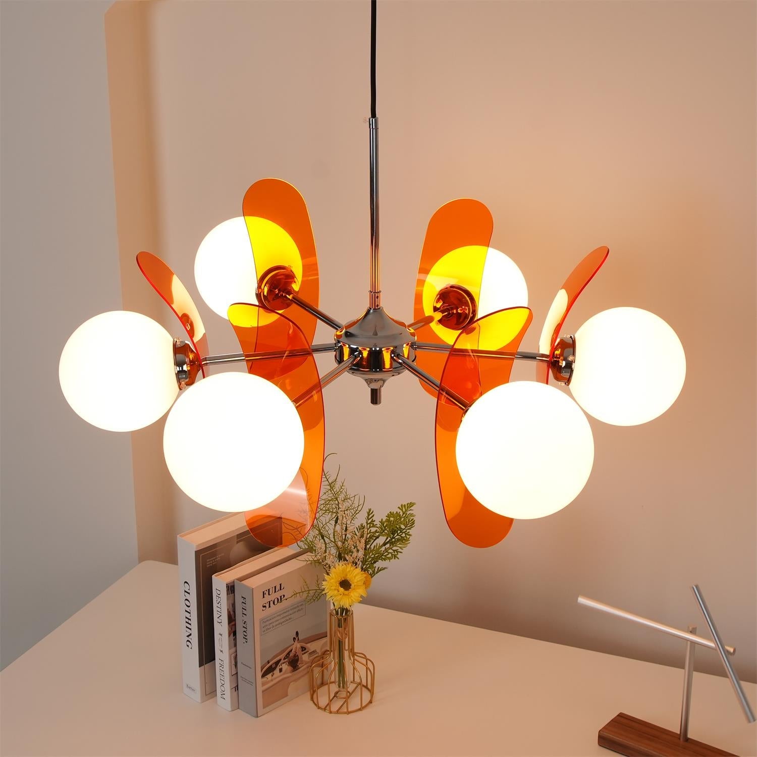 Aira  Chandelier Brown &Orange