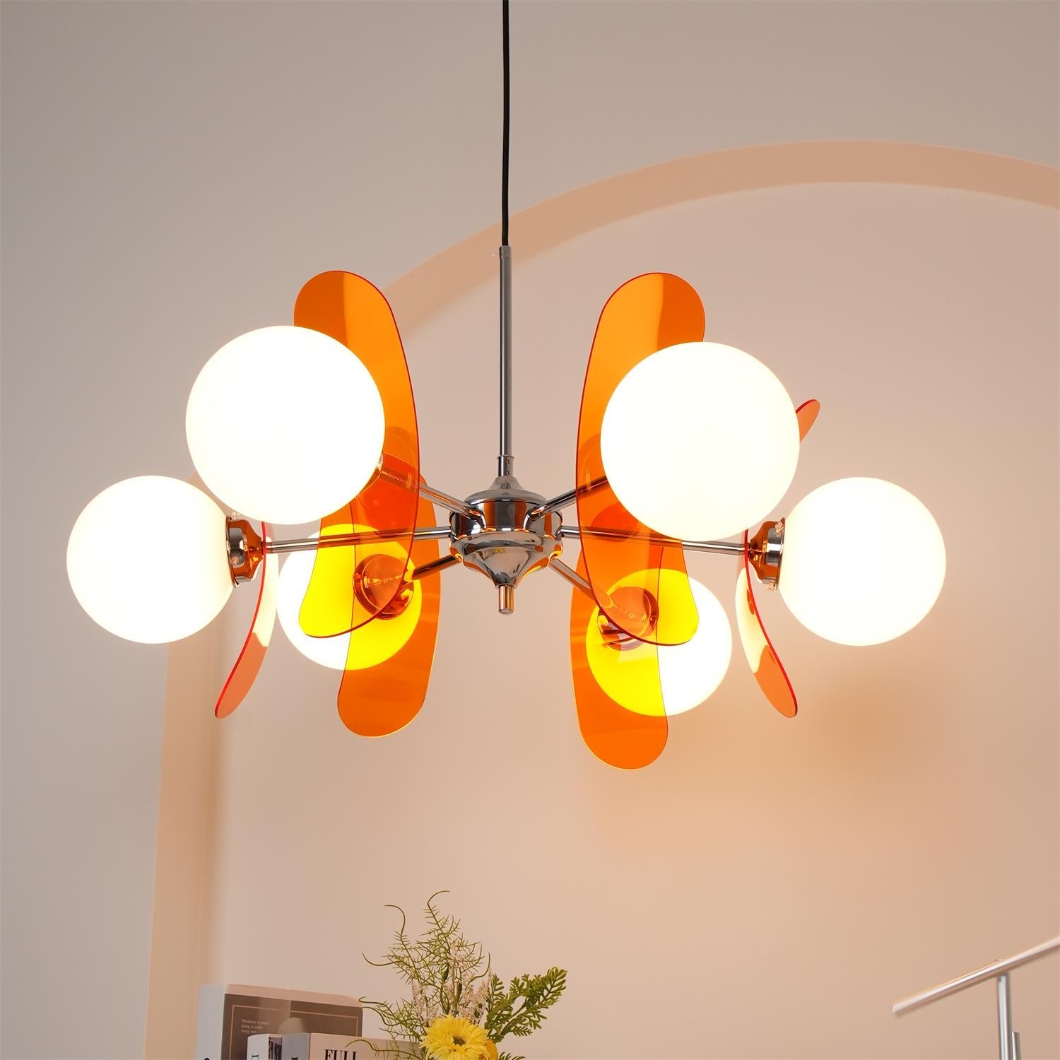 Aira  Chandelier Brown &Orange