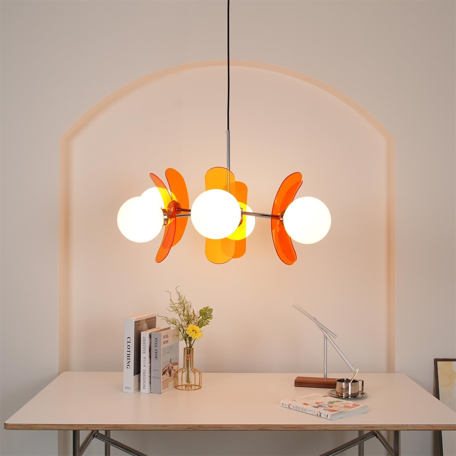 Aira  Chandelier Brown &Orange