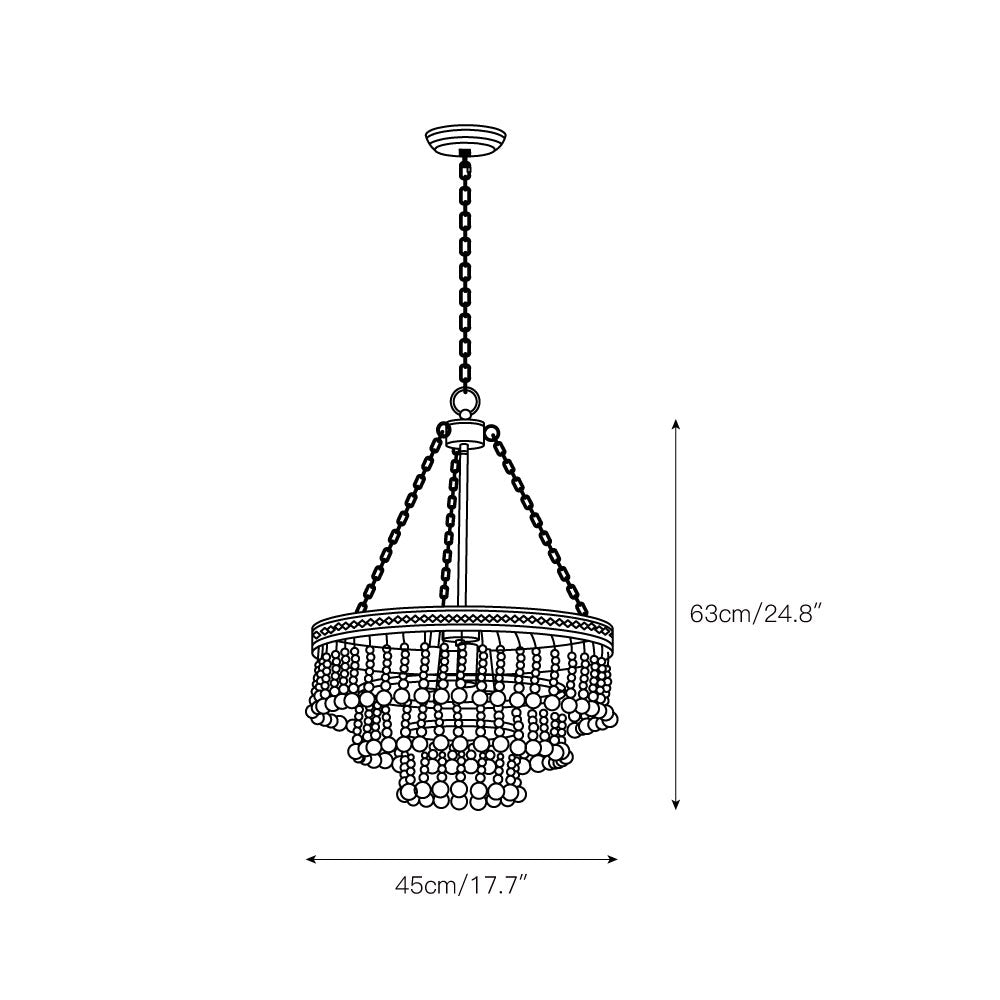 Avrinir Postmodern Luxury Large Wooden Chandelier - Letslighting
