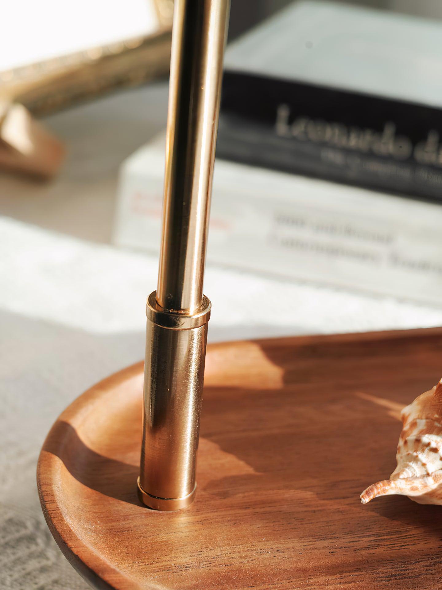 Alva Wooden Fabric Vintage Table Lamp - Letslighting