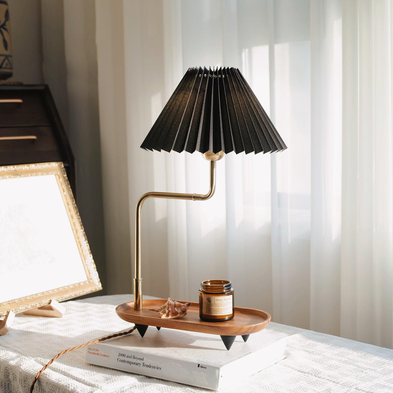 Alva Wooden Fabric Vintage Table Lamp - Letslighting