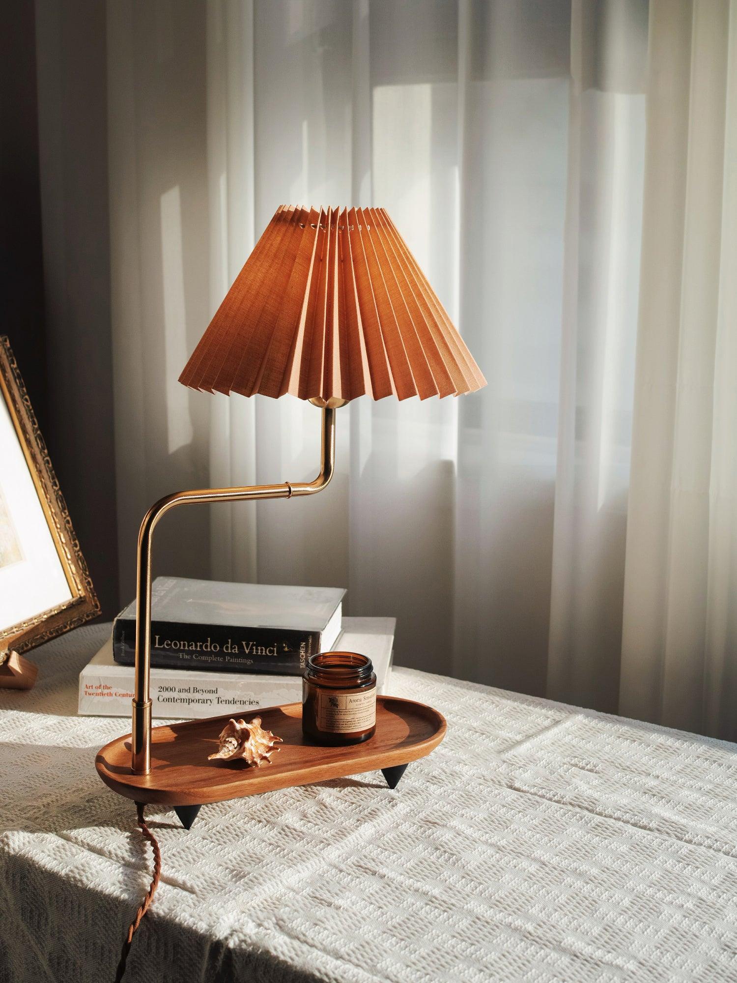 Alva Wooden Fabric Vintage Table Lamp - Letslighting