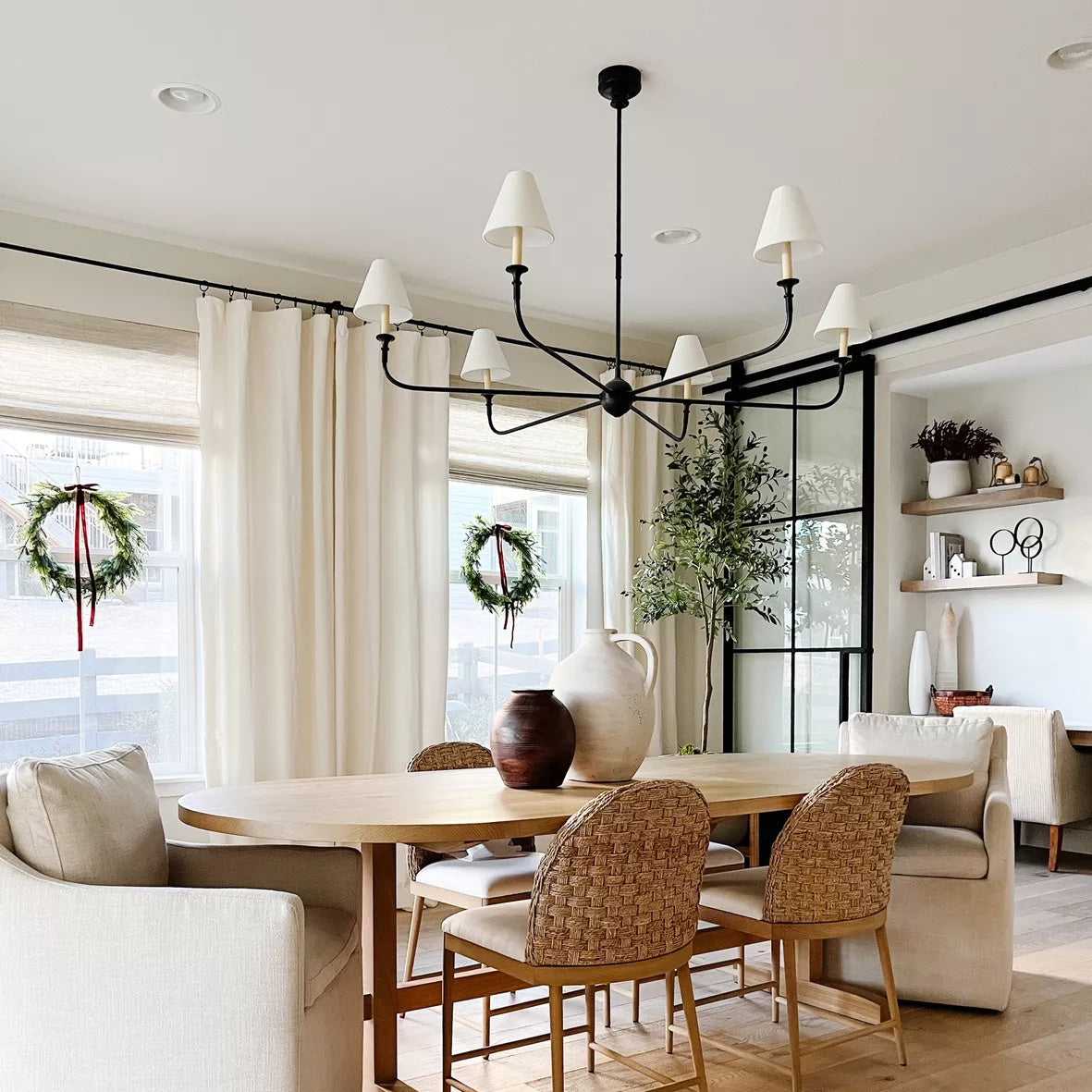 Arthaila Vintage Industrial Grande Fabric Chandelier - Letslighting