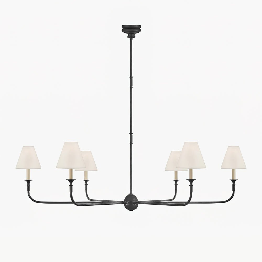 Lustra Pendant Lamp Black Candle Tapered - Letslighting