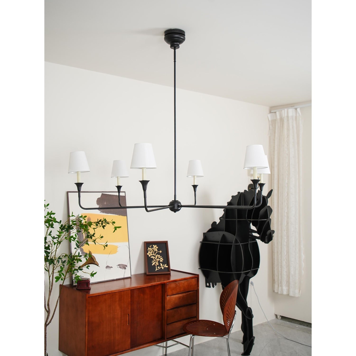 Arthaila Vintage Industrial Grande Fabric Chandelier - Letslighting