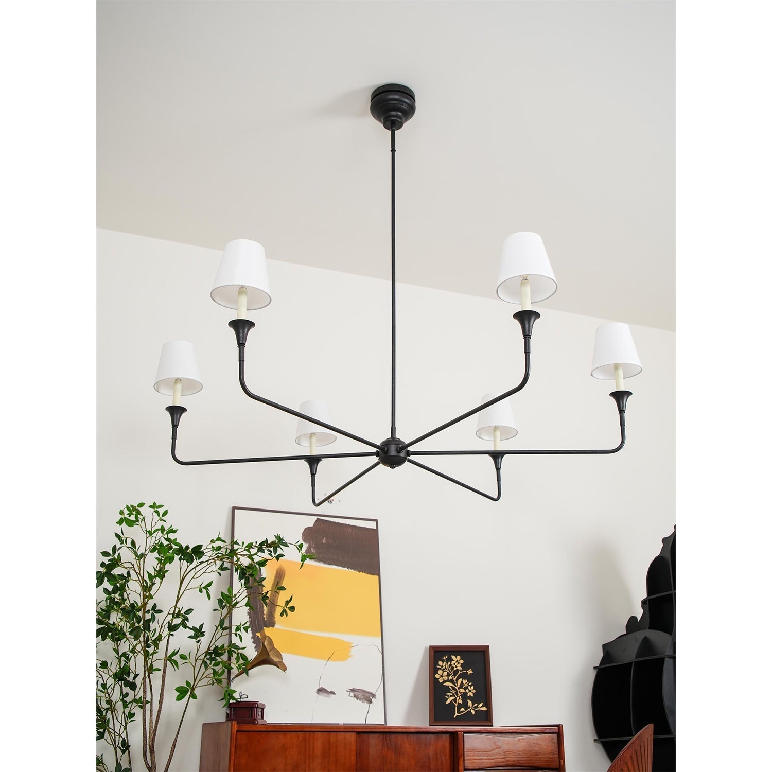 Arthaila Vintage Industrial Grande Fabric Chandelier - Letslighting