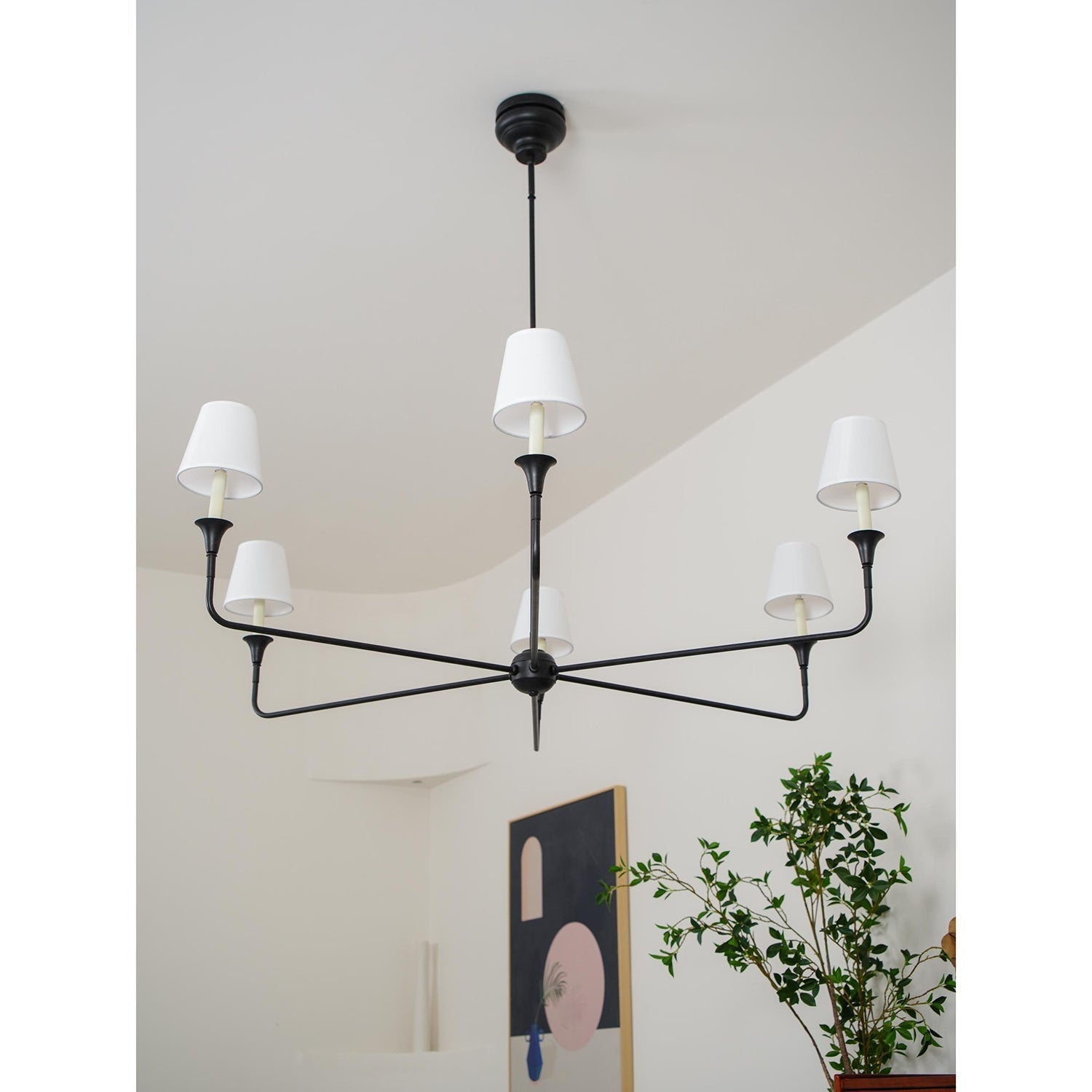 Arthaila Vintage Industrial Grande Fabric Chandelier - Letslighting