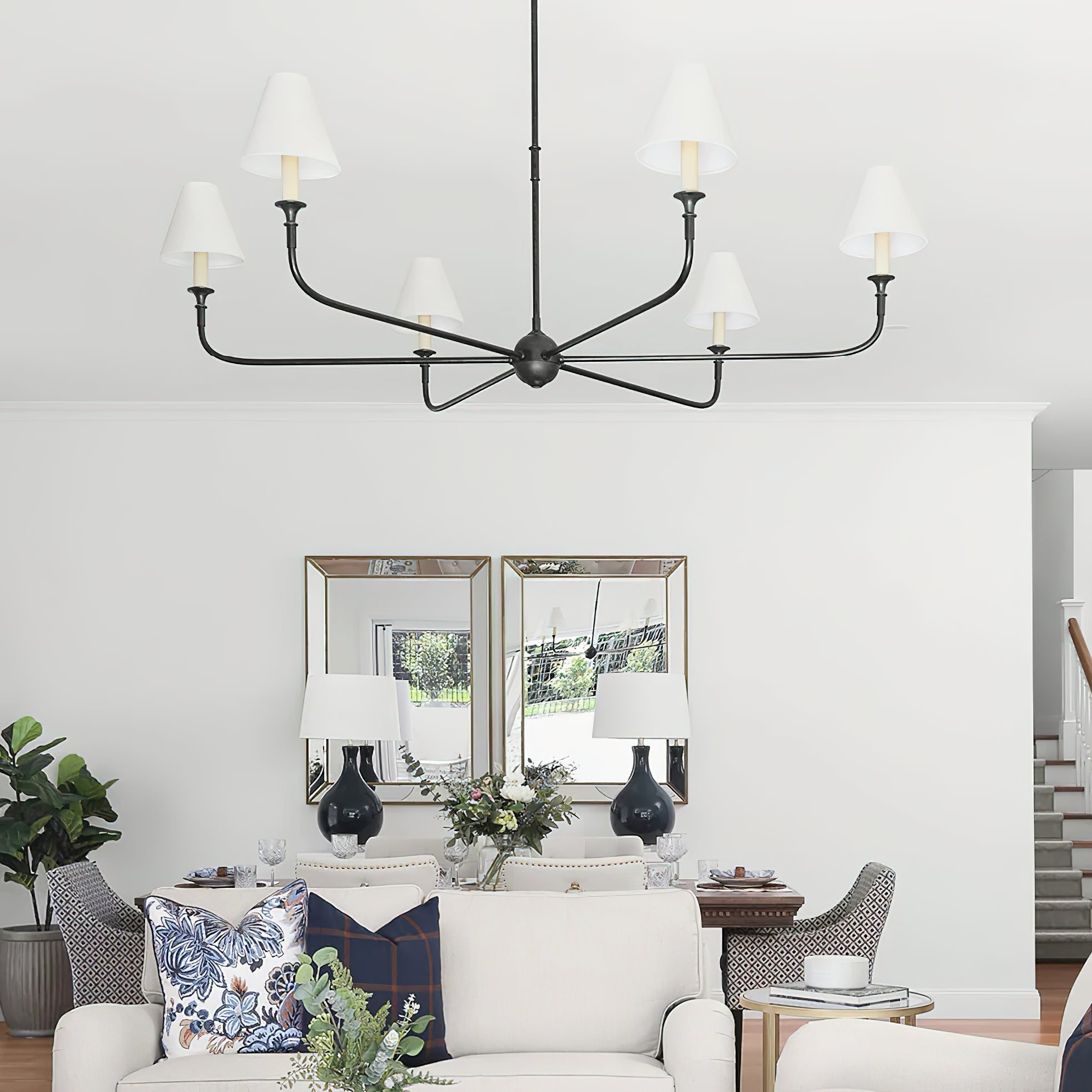 Arthaila Vintage Industrial Grande Fabric Chandelier - Letslighting