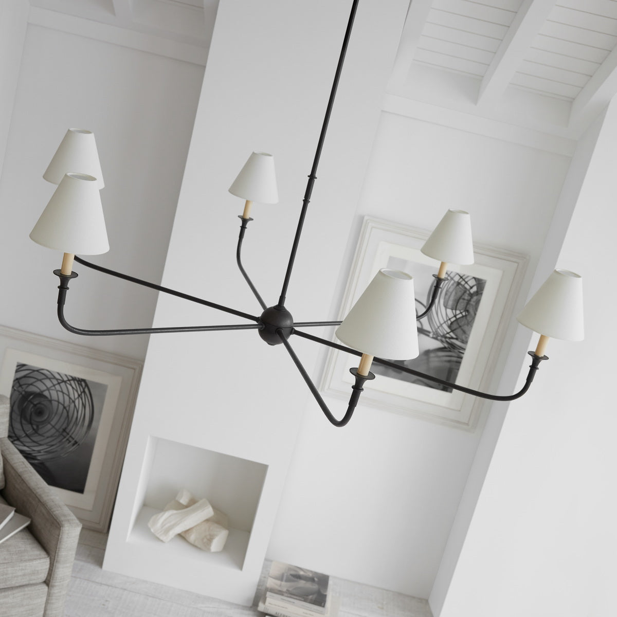 Arthaila Vintage Industrial Grande Fabric Chandelier - Letslighting