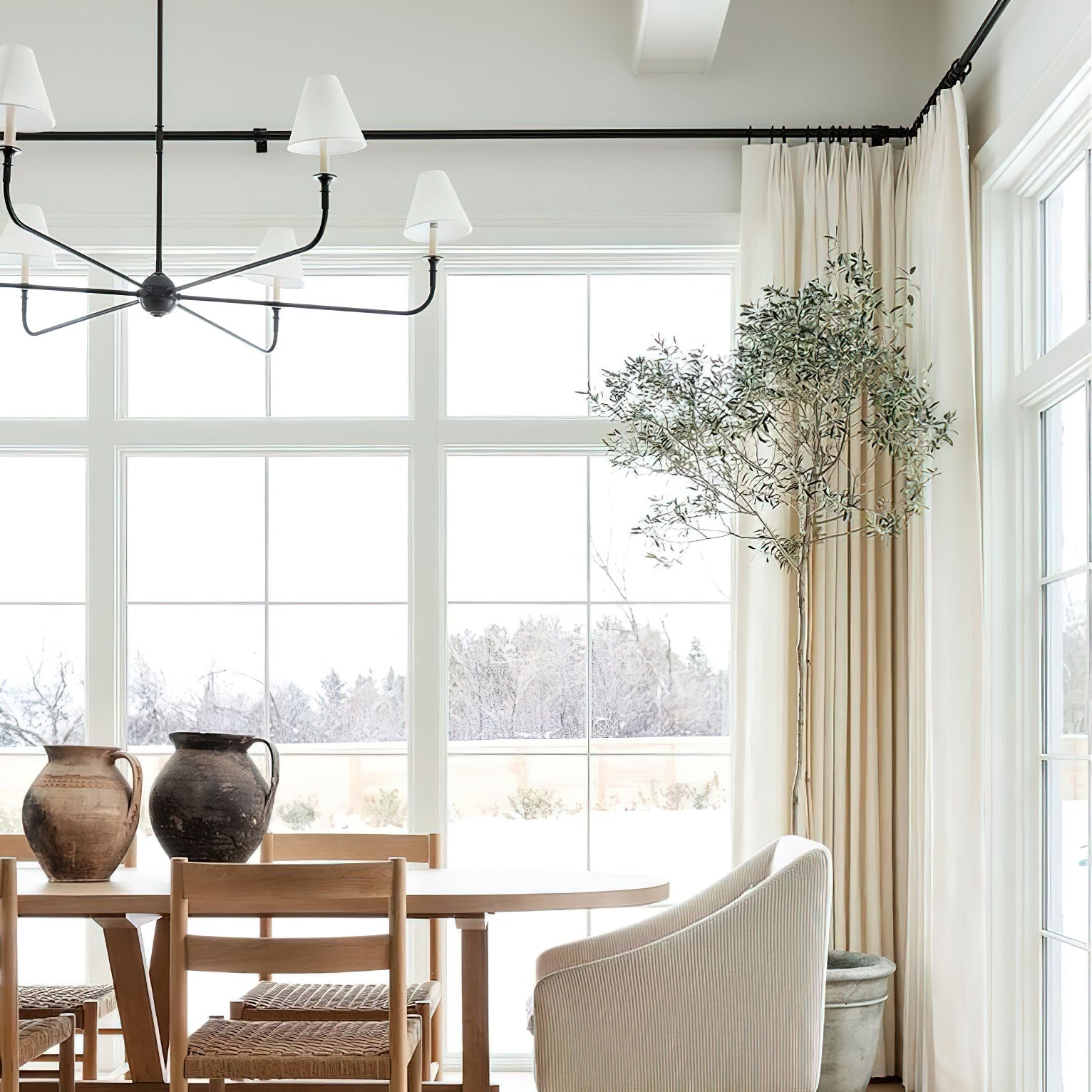 Arthaila Vintage Industrial Grande Fabric Chandelier - Letslighting