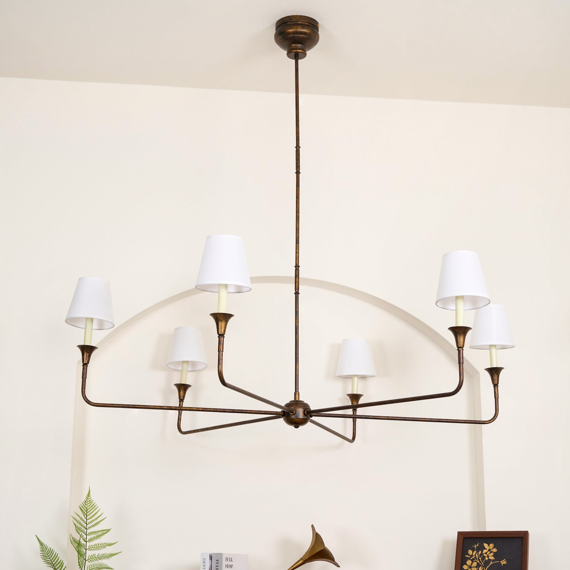 Lustra Pendant Lamp Black Candle Tapered - Letslighting