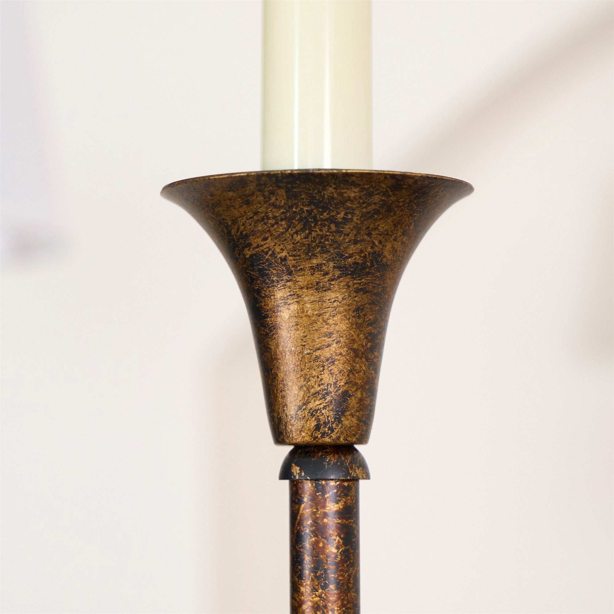 Lustra Pendant Lamp Black Candle Tapered - Letslighting