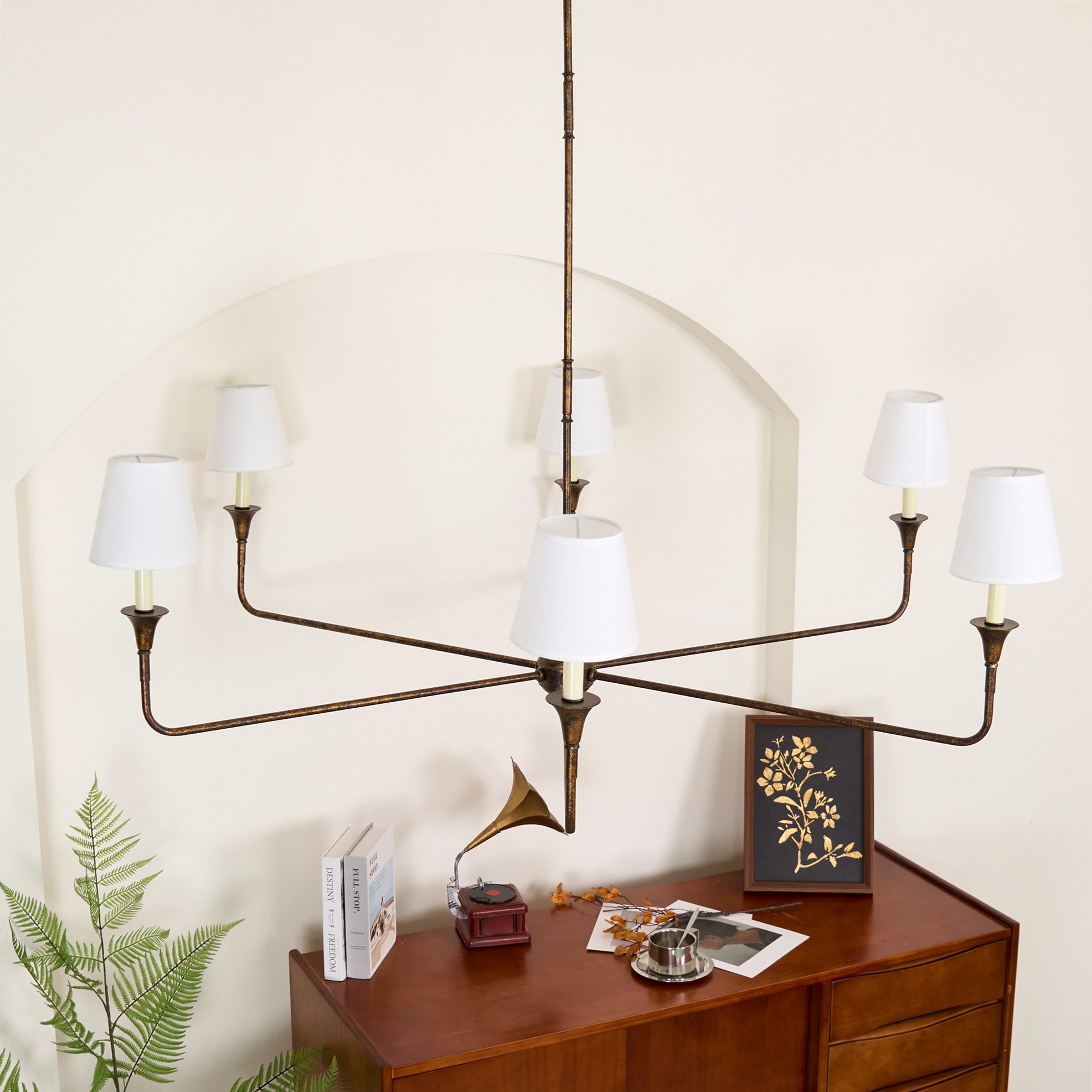 Arthaila Vintage Industrial Grande Fabric Chandelier - Letslighting