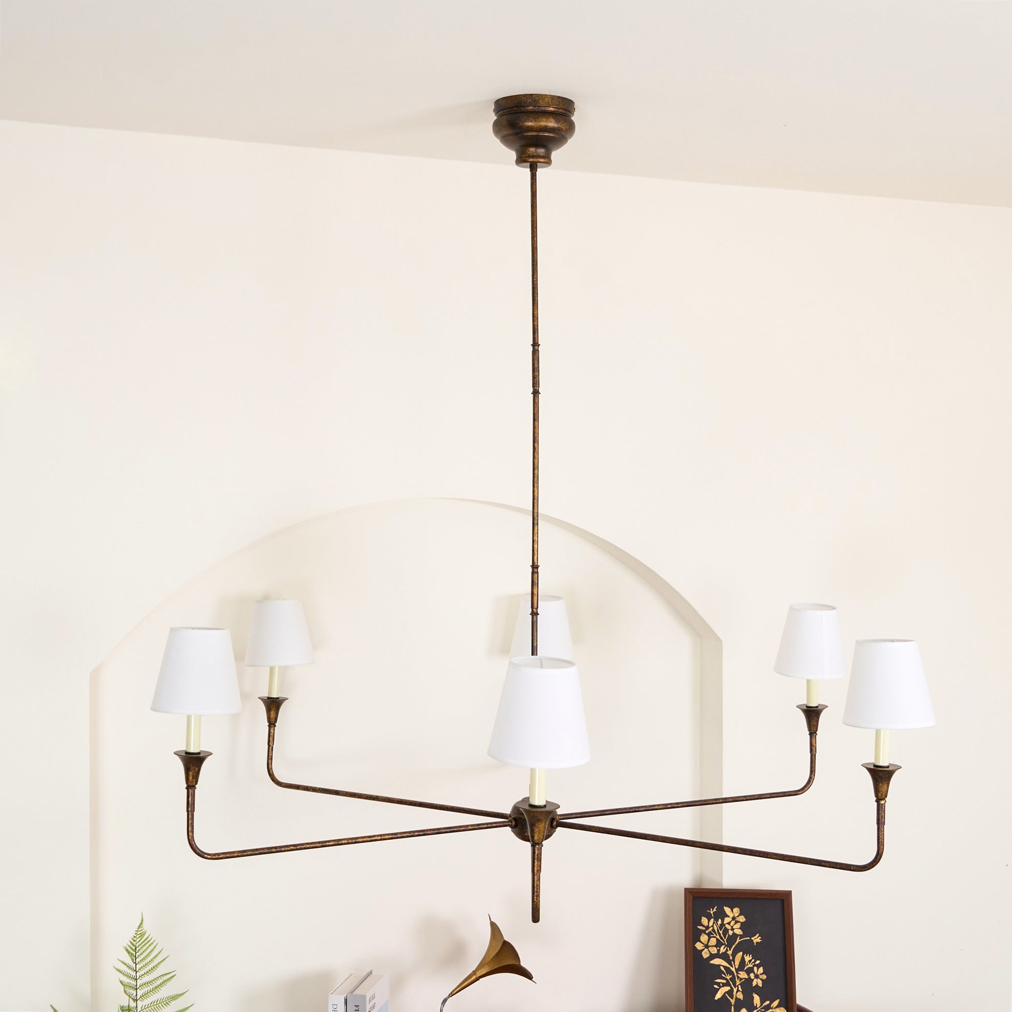 Lustra Pendant Lamp Black Candle Tapered - Letslighting
