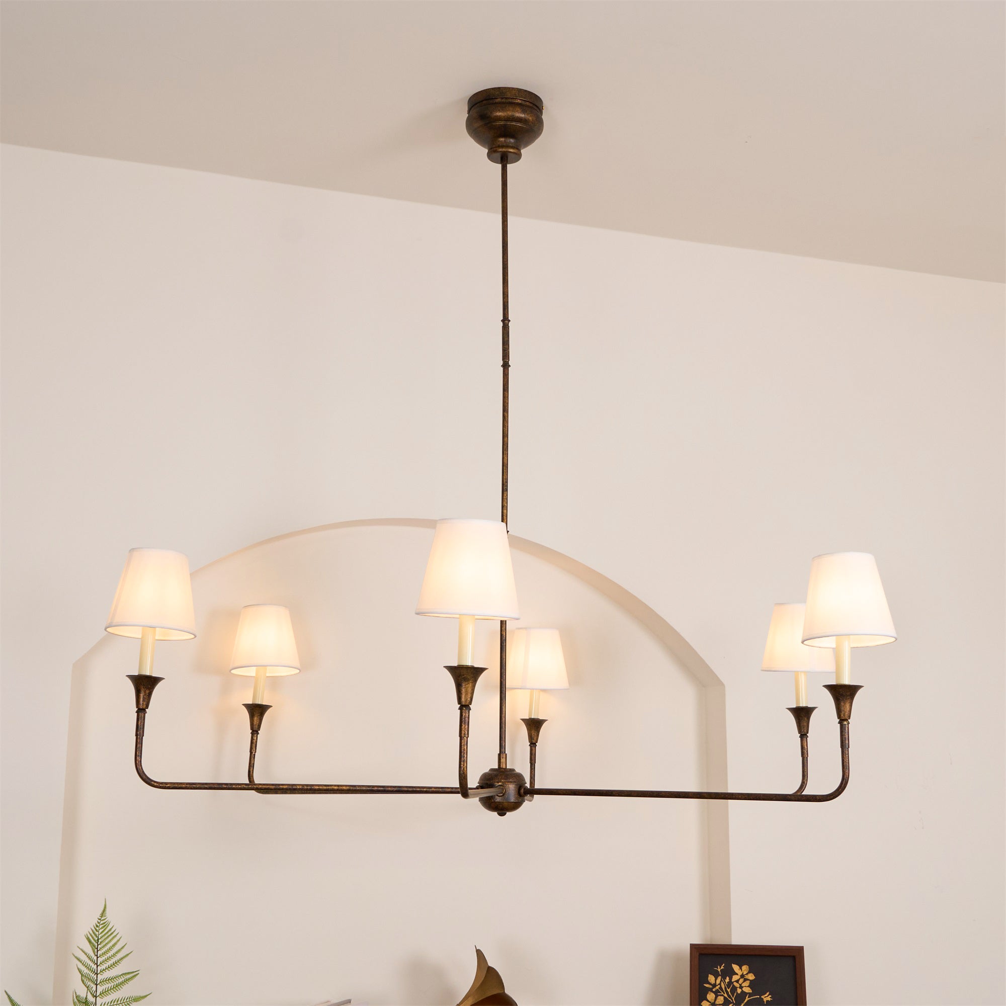 Lustra Pendant Lamp Black Candle Tapered - Letslighting