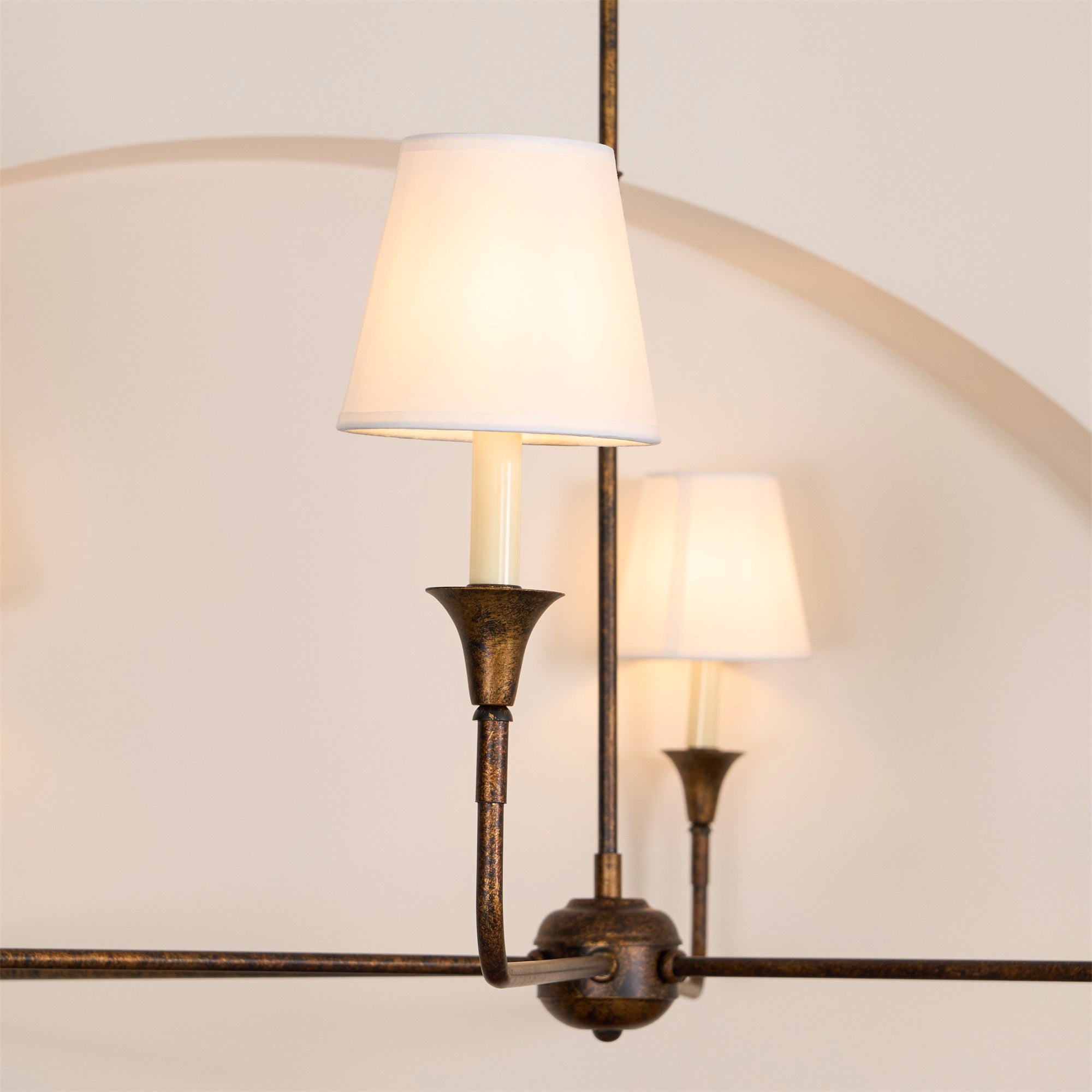 Lustra Pendant Lamp Black Candle Tapered - Letslighting
