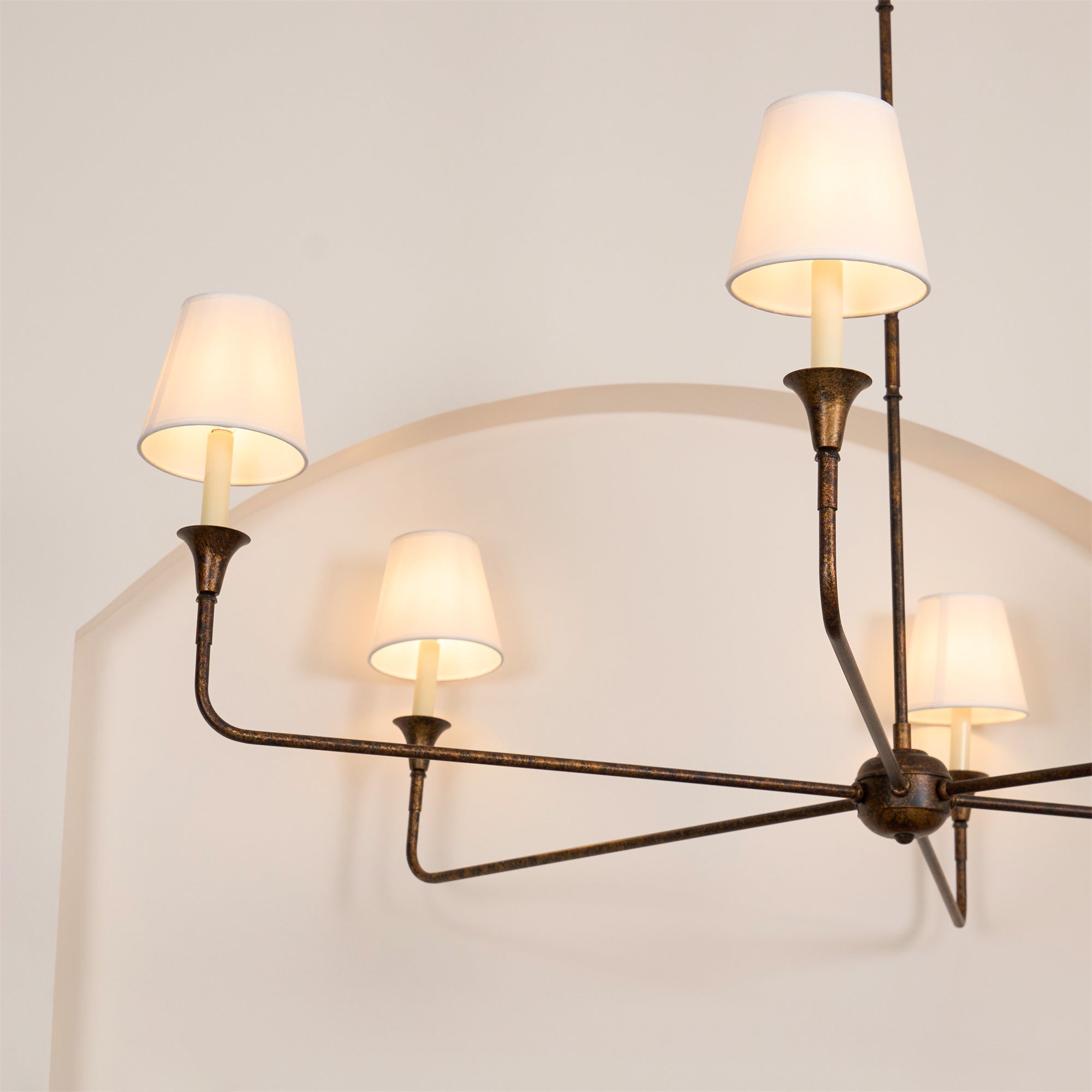 Lustra Pendant Lamp Black Candle Tapered - Letslighting