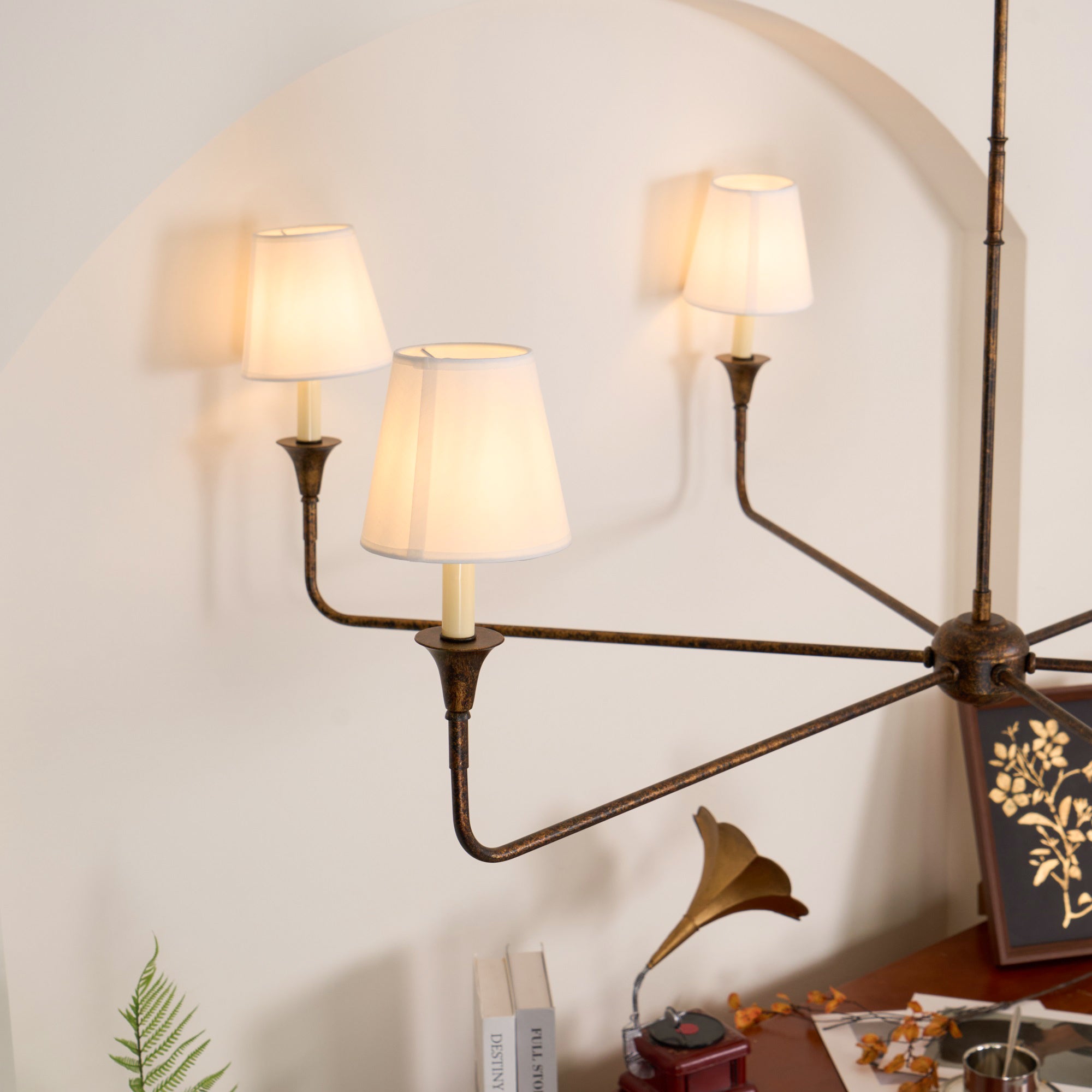 Lustra Pendant Lamp Black Candle Tapered - Letslighting