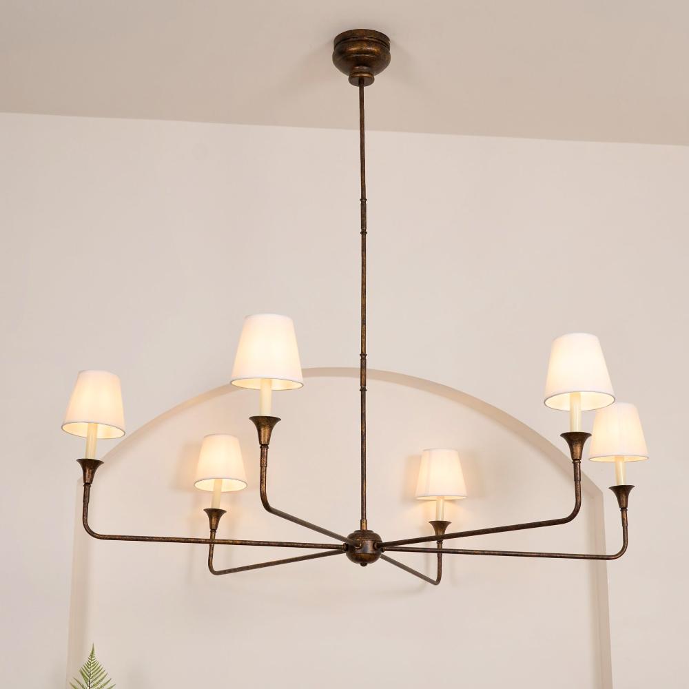 Arthaila Vintage Industrial Grande Fabric Chandelier - Letslighting