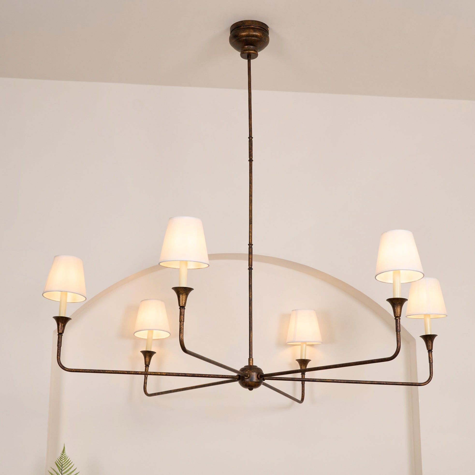 Lustra Pendant Lamp Black Candle Tapered - Letslighting