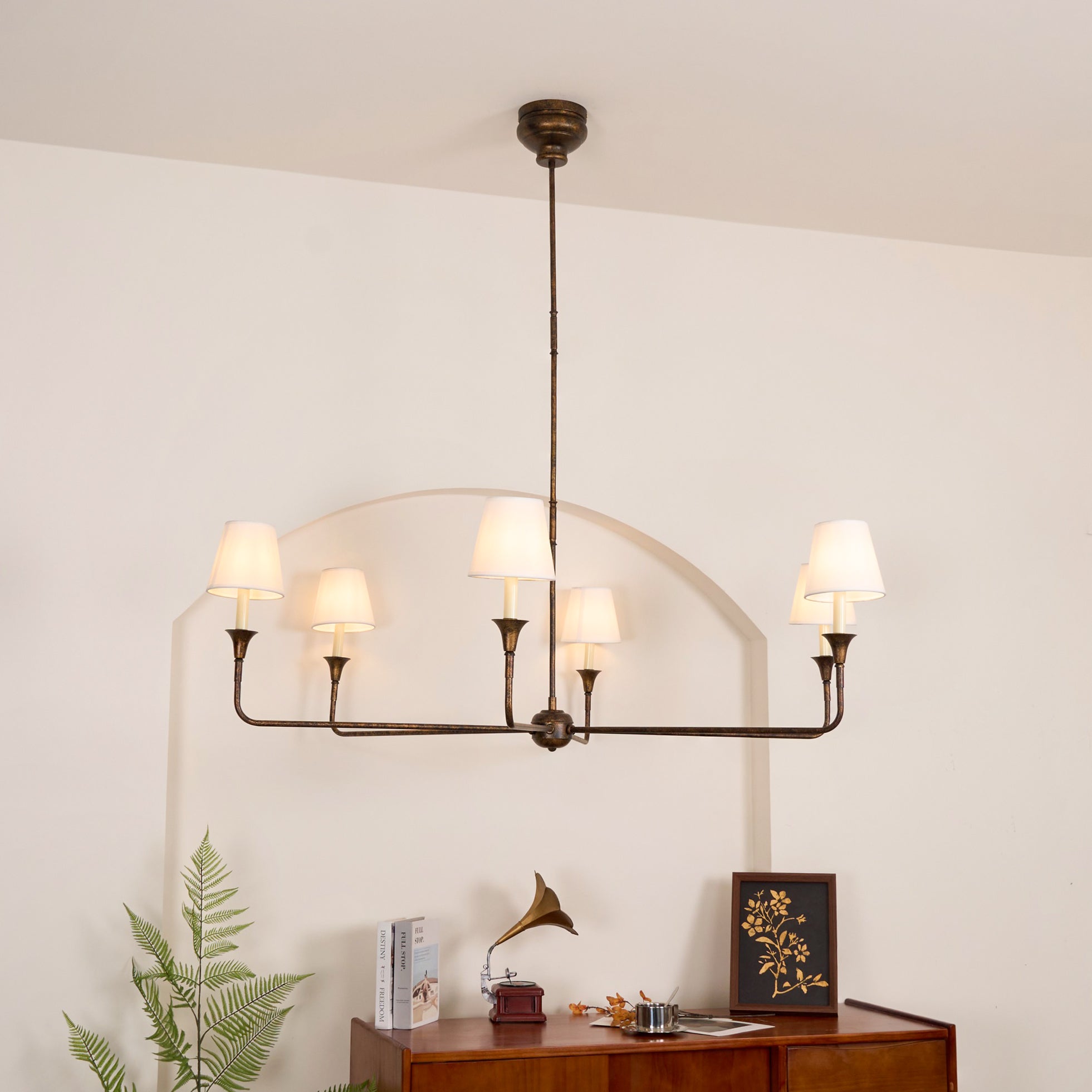 Arthaila Vintage Industrial Grande Fabric Chandelier - Letslighting