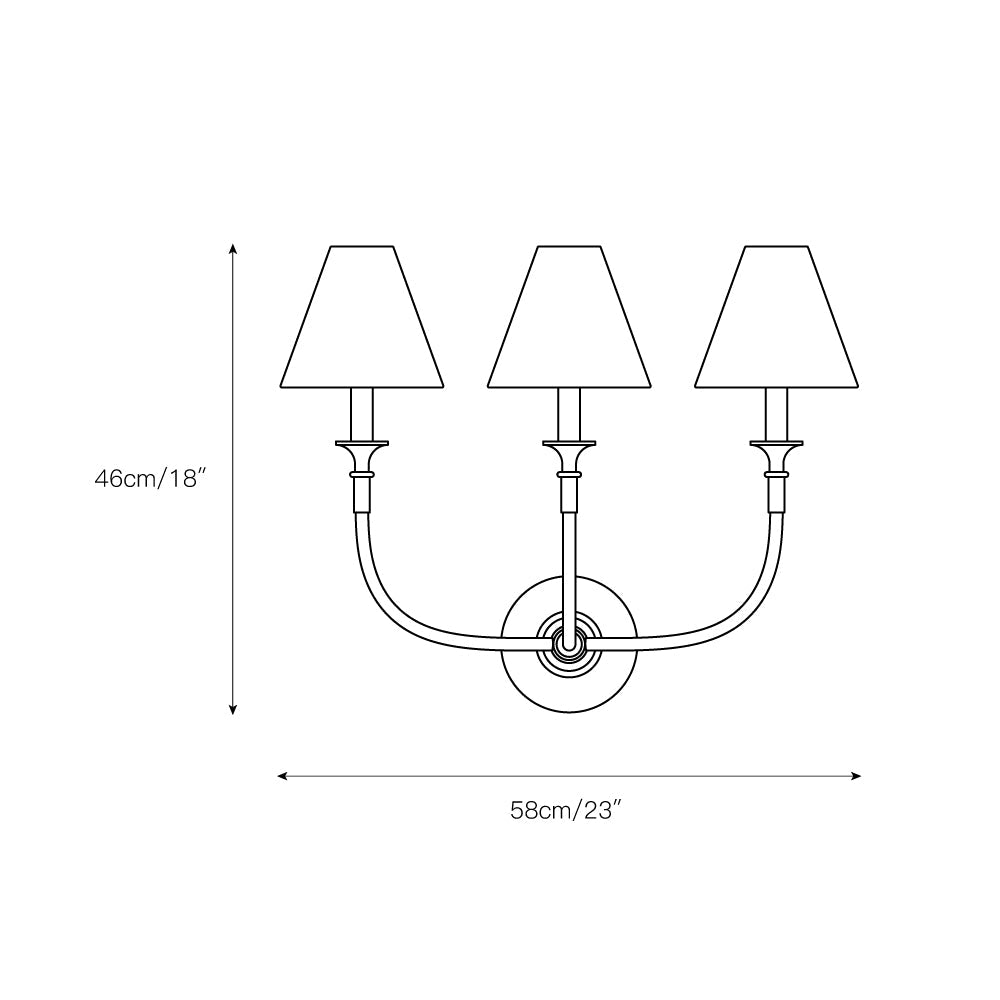 Cygnus Modern Minimalist Traditional Black Fabric Wall Lamp - Letslighting