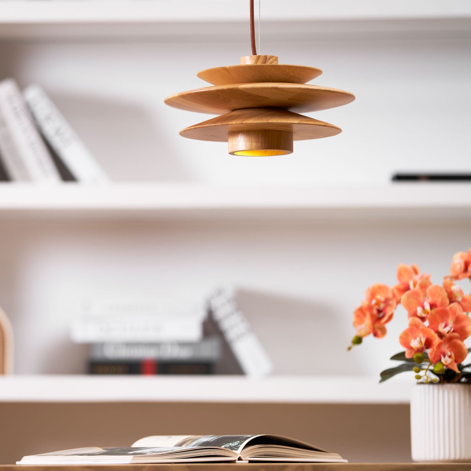 Eldora Wooden Retro Pendant Light - Letslighting