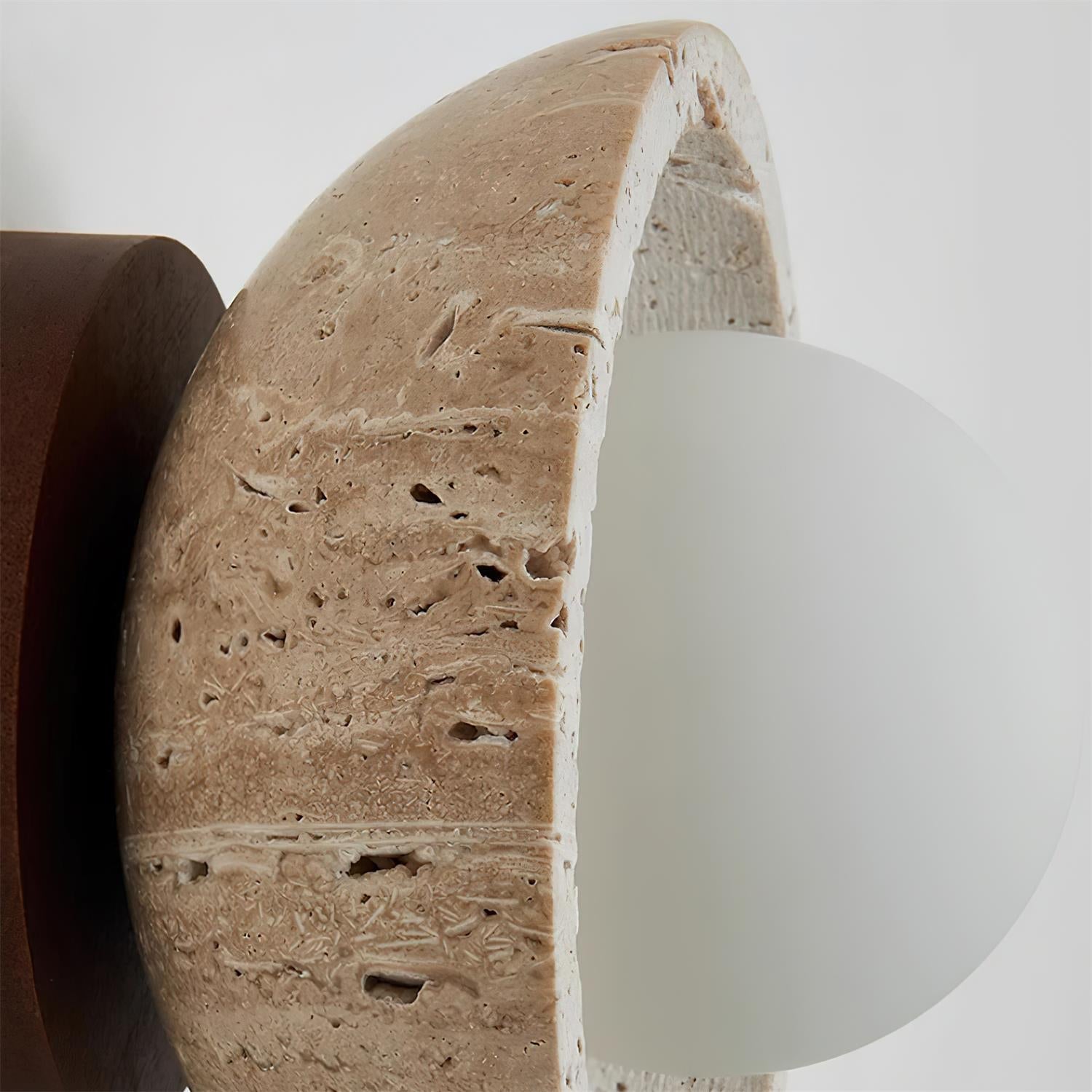Ritta Minimalist Travertine Ceiling Light - Letslighting