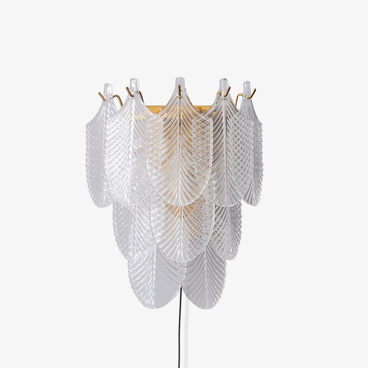 Lustra Wall Sconce Brass Murano Glass - Letslighting