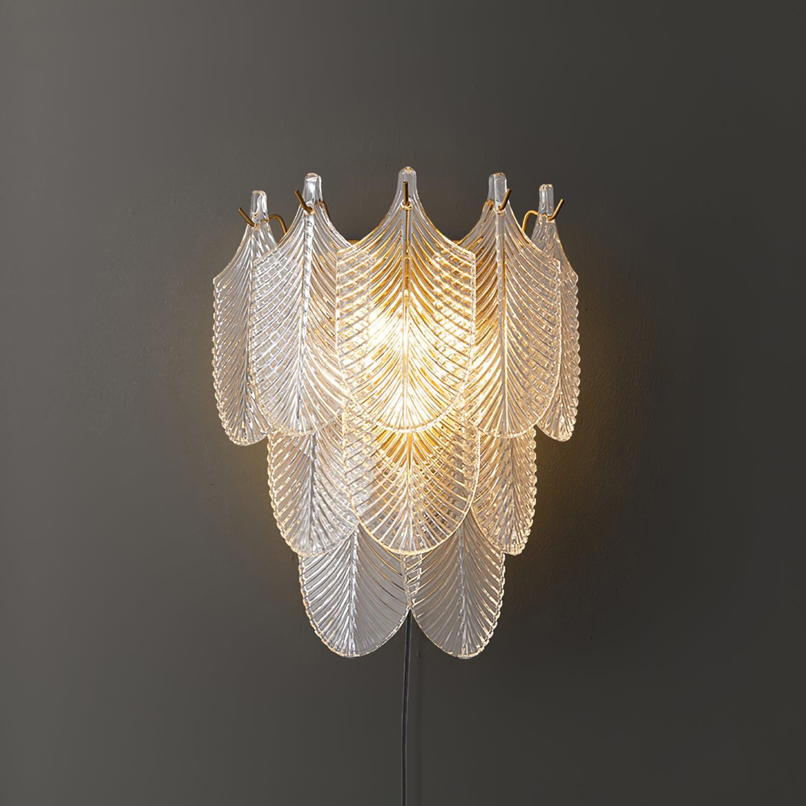 Lustra Wall Sconce Brass Murano Glass - Letslighting
