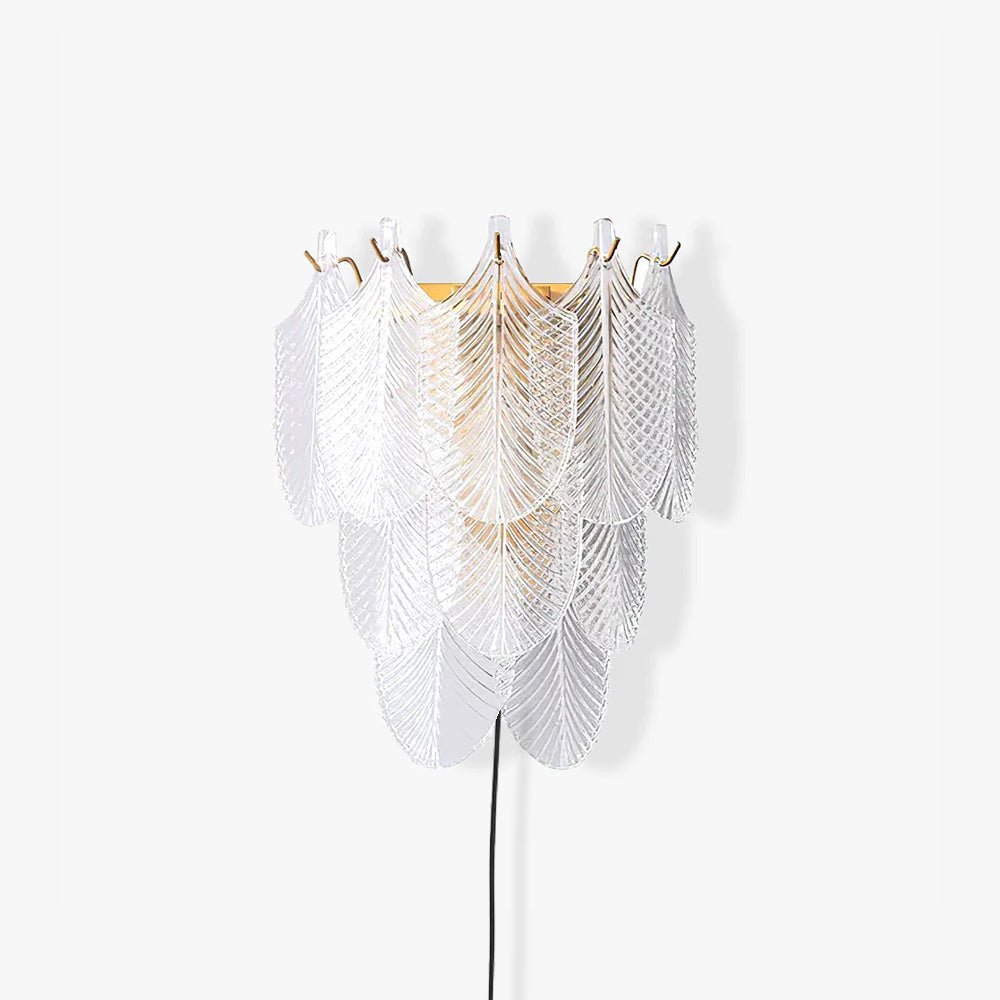 Lustra Wall Sconce Brass Murano Glass - Letslighting