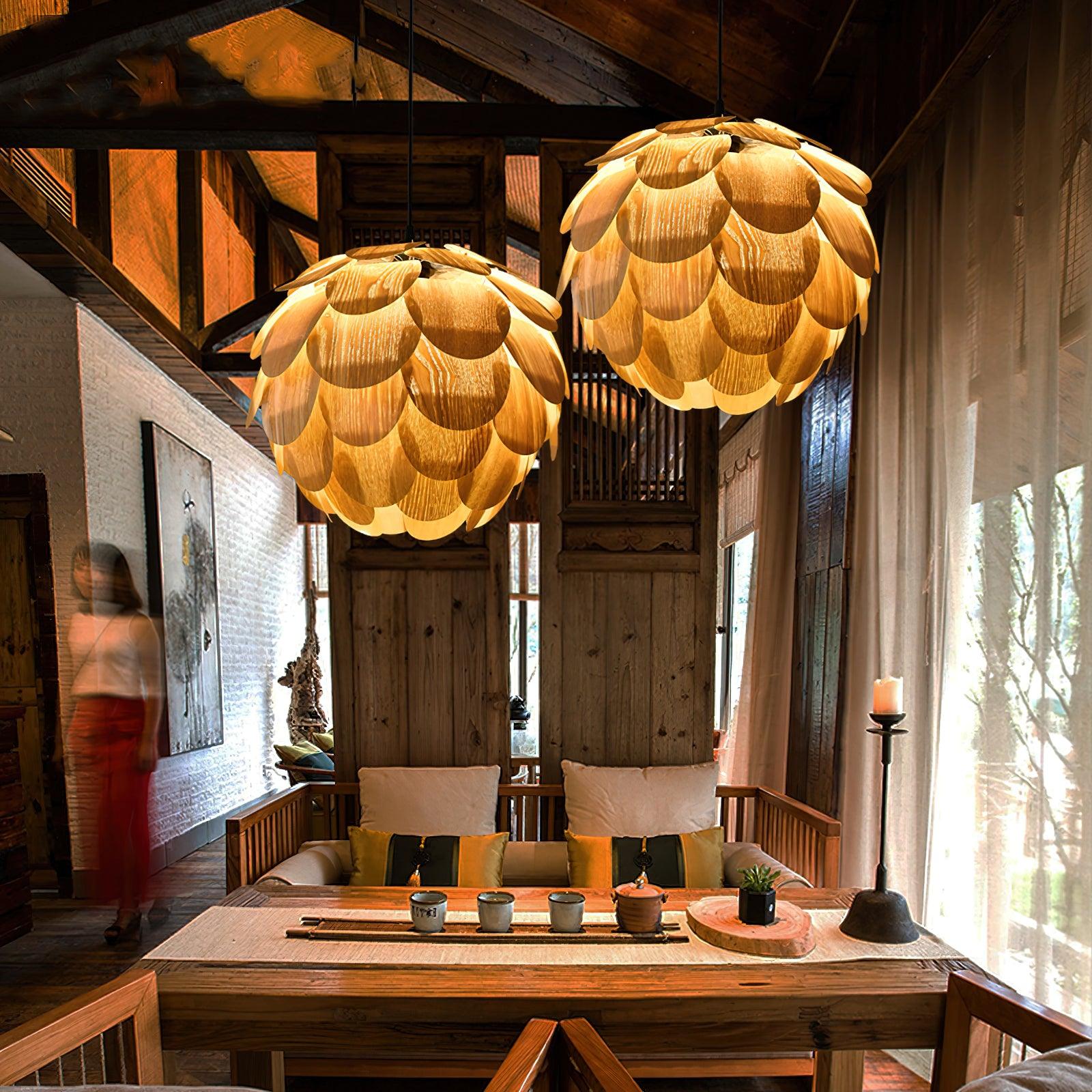 Wlara Modern Wood Pendant Light - Letslighting
