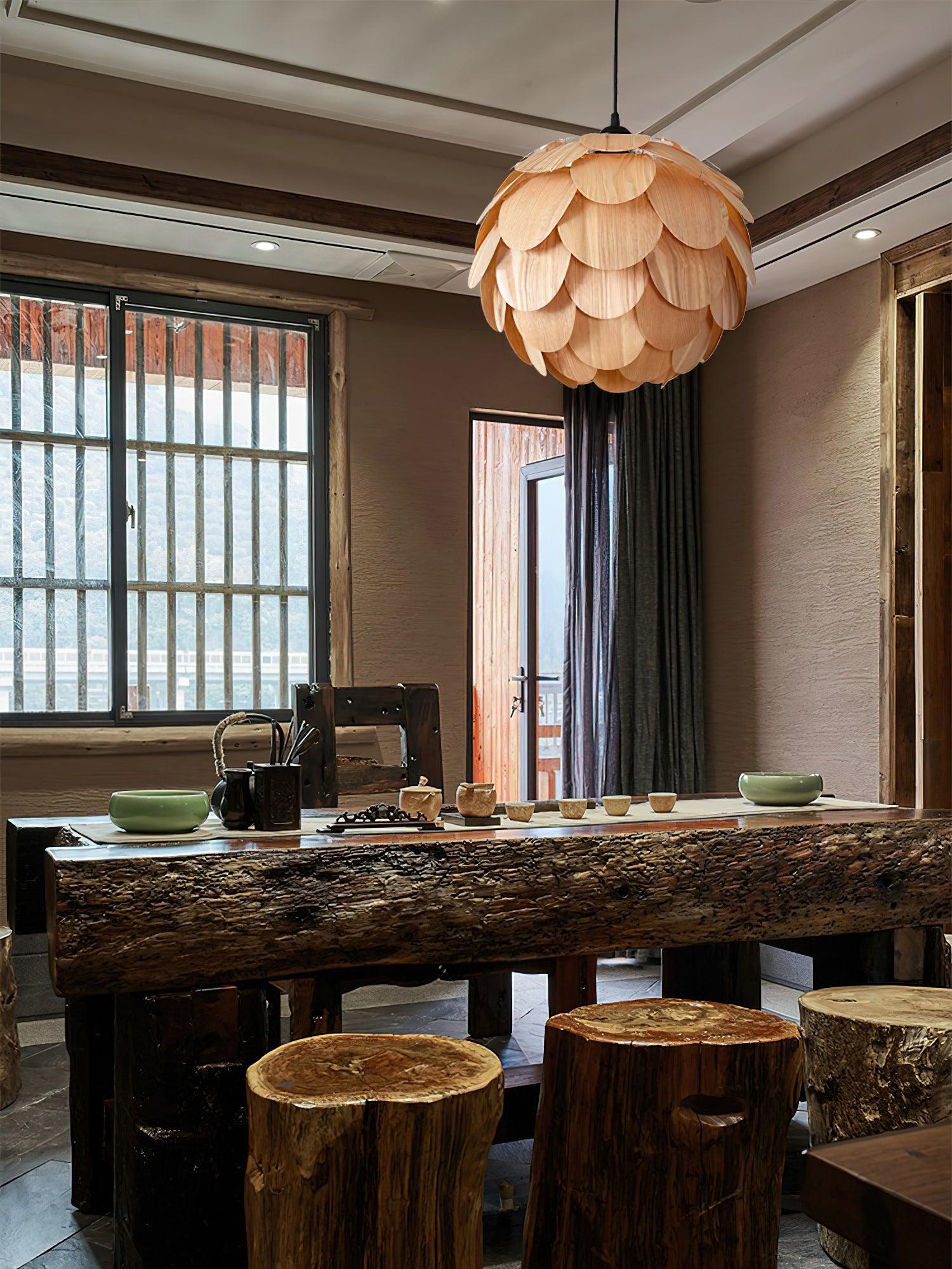 Wlara Modern Wood Pendant Light - Letslighting