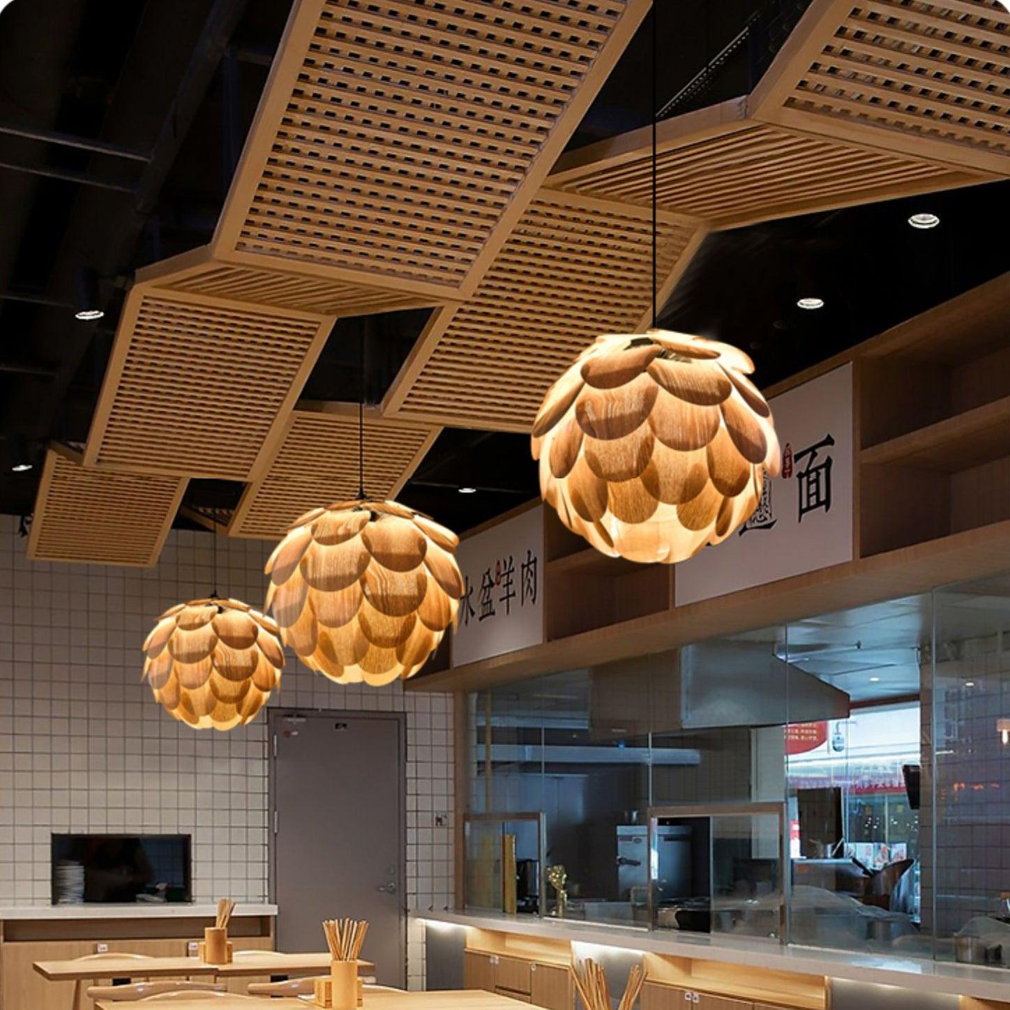 Wlara Modern Wood Pendant Light - Letslighting