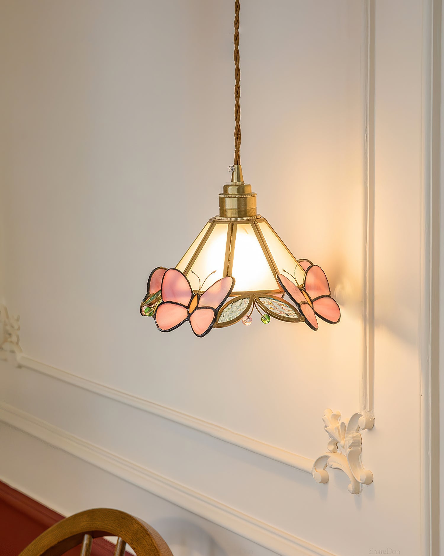 Tiffany Butterfly Stained GlassPendant Light - Letslighting