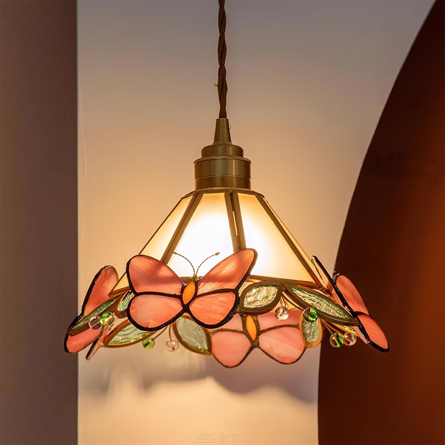 Tiffany Butterfly Stained GlassPendant Light - Letslighting
