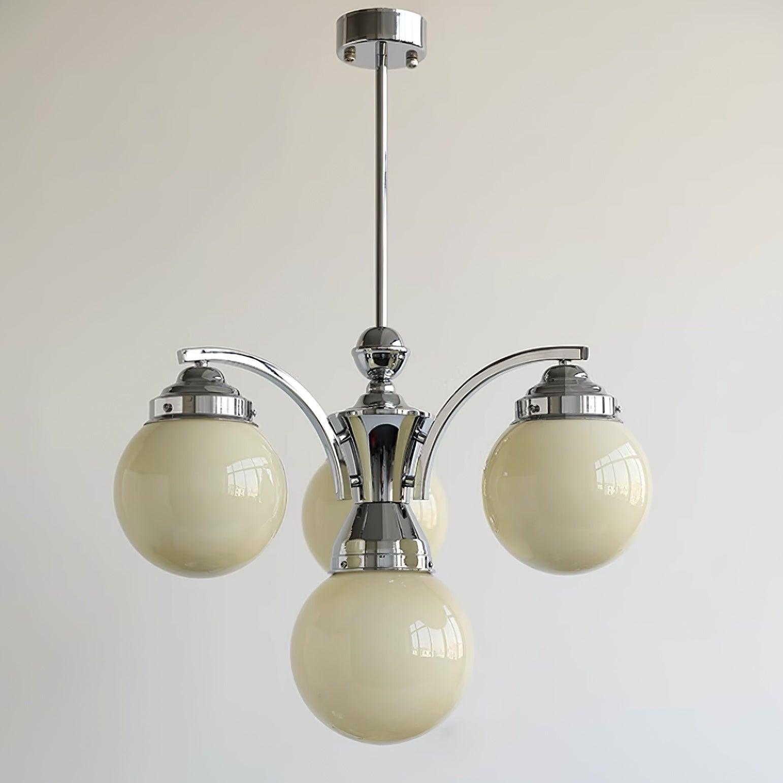 Salamanca Chandelier Glass Chrome Elegant - Letslighting