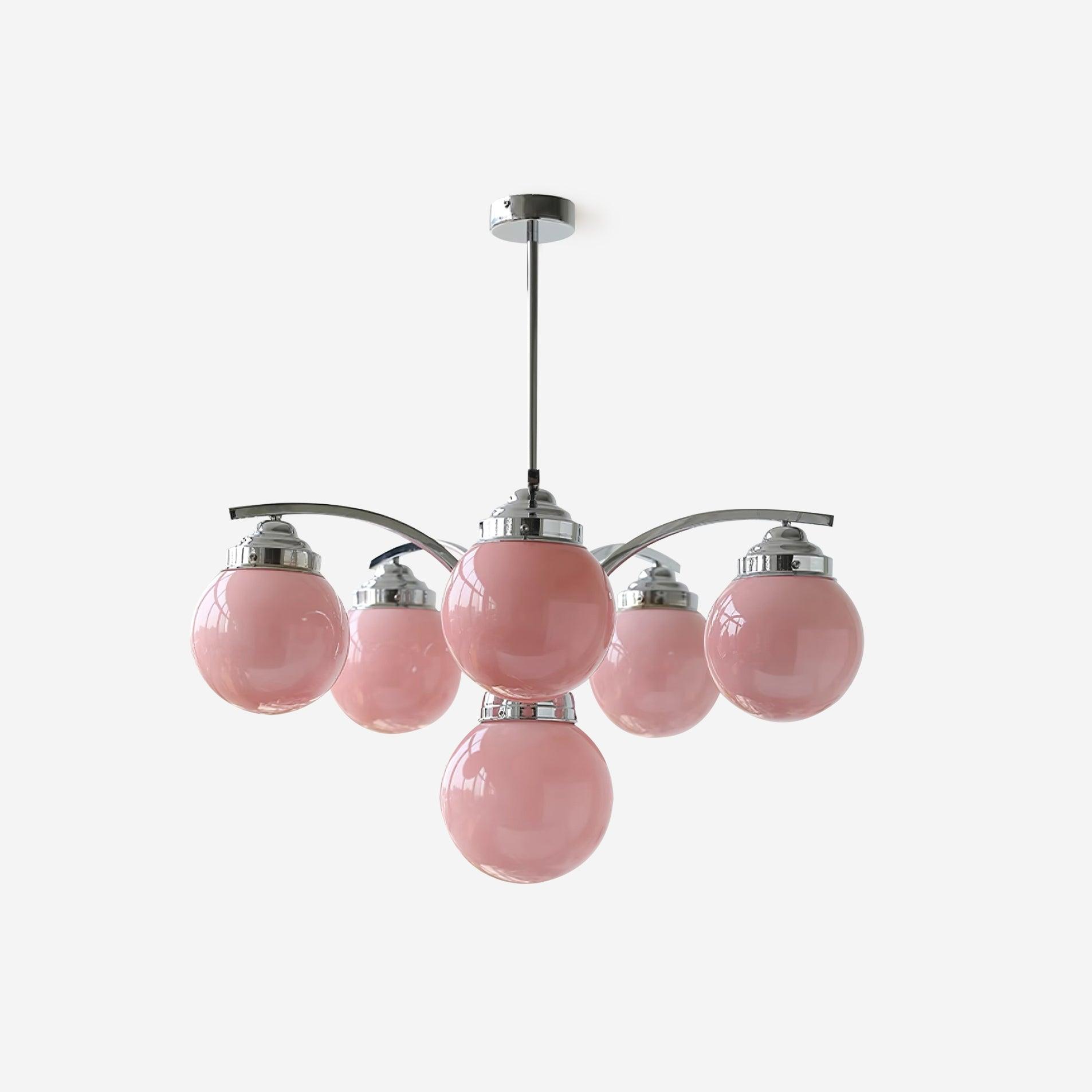 Salamanca Chandelier Glass Chrome Elegant - Letslighting