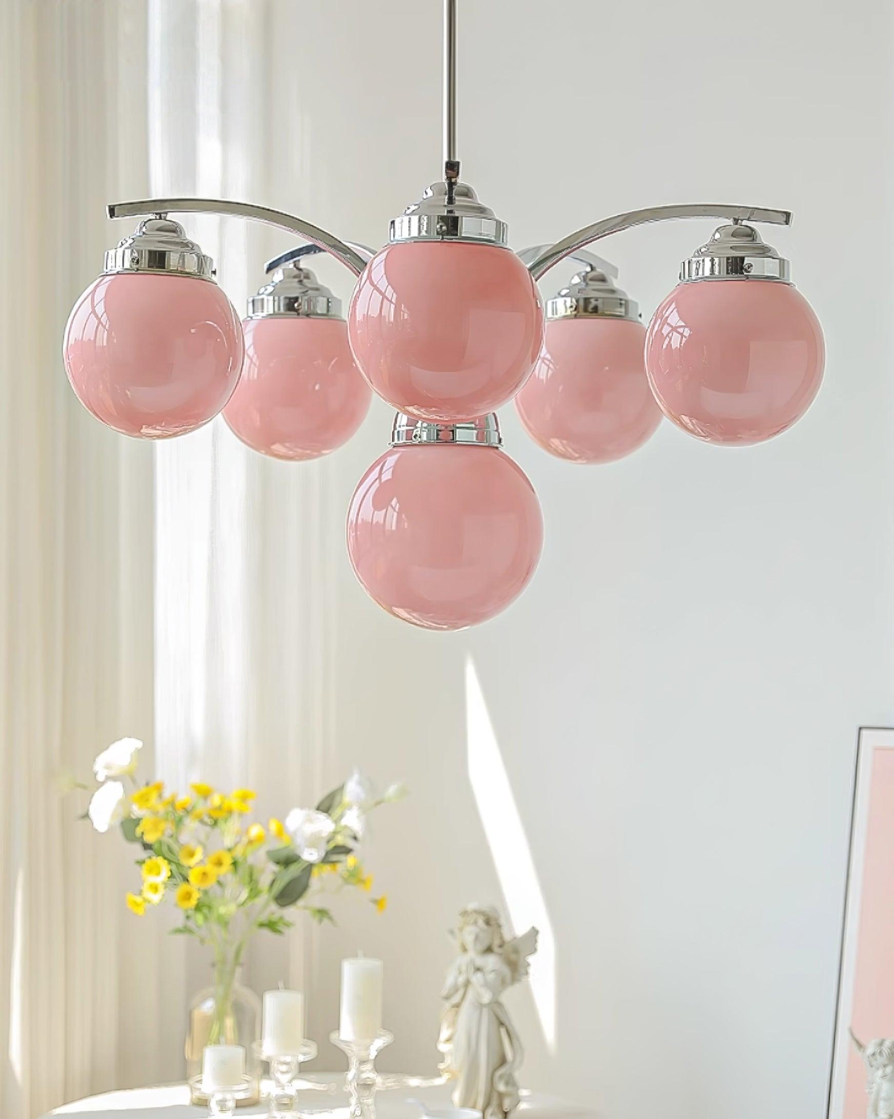 Salamanca Chandelier Glass Chrome Elegant - Letslighting
