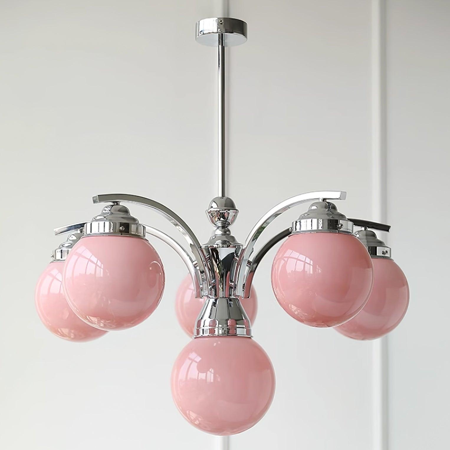 Salamanca Chandelier Glass Chrome Elegant - Letslighting