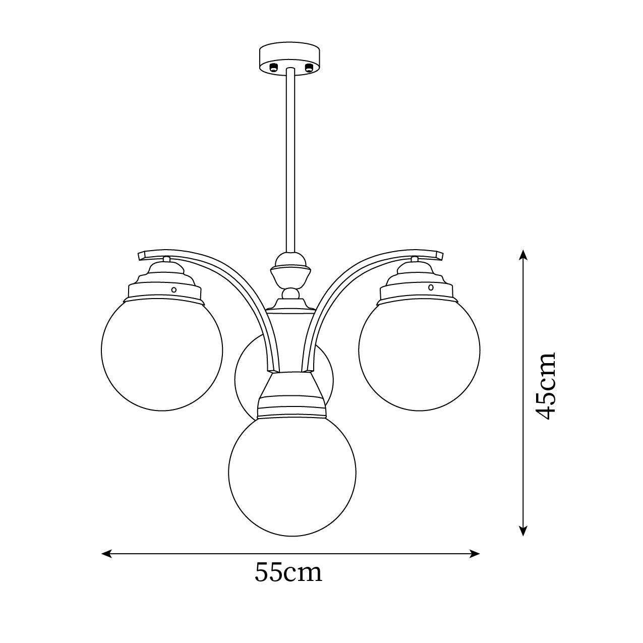 Salamanca Chandelier Glass Chrome Elegant - Letslighting