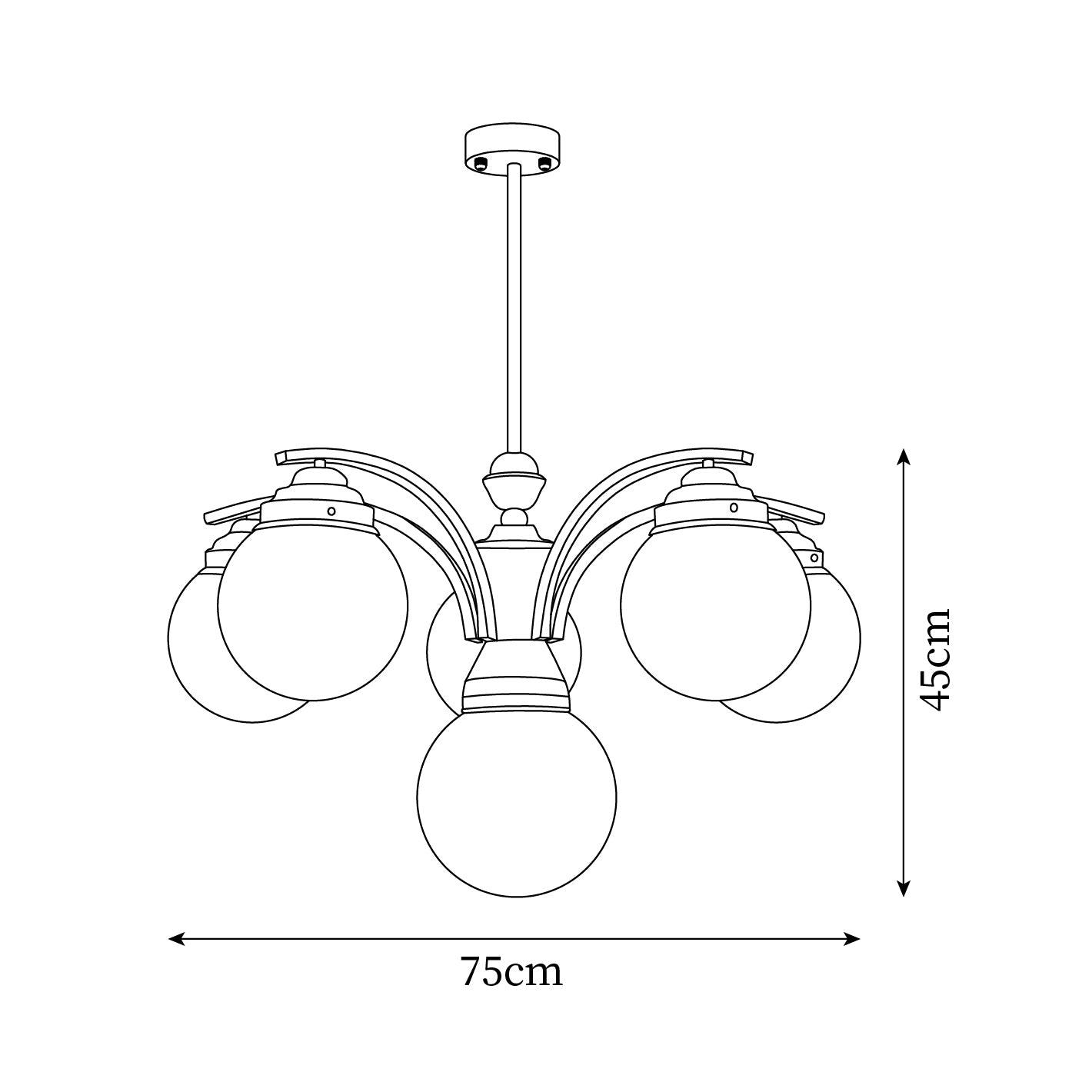 Salamanca Chandelier Glass Chrome Elegant - Letslighting